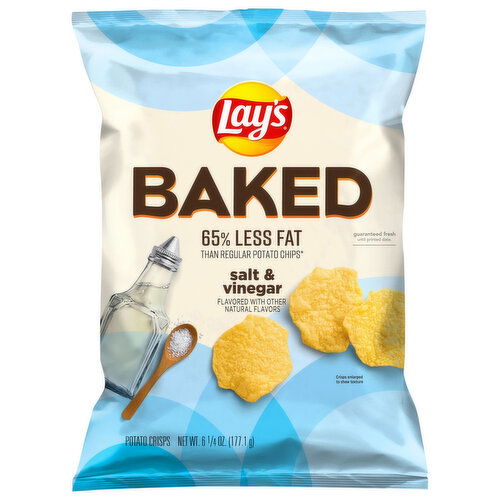 Lay's Potato Crisps, Salt & Vinegar, Baked