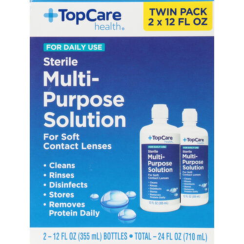 TopCare Multi-Purpose Solution, Sterile, Twin Pack