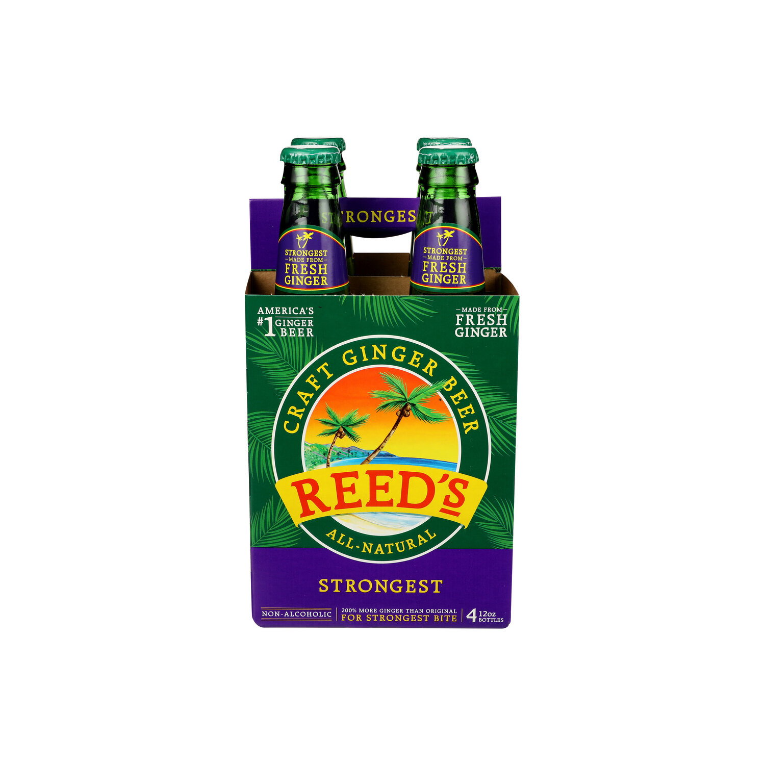 Reed's Strongest Craft Ginger Beer - 12 Fluid Ounce - 4 Count