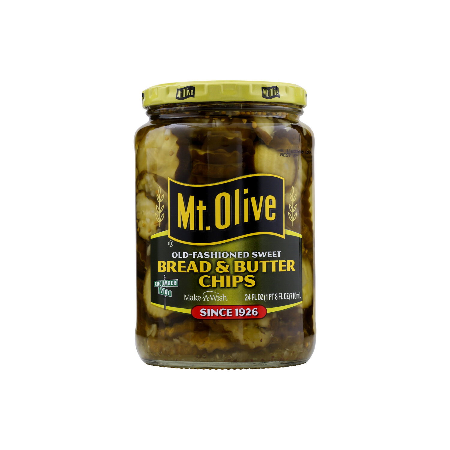 Mt. Olive Old Fashioned Sweet Bread & Butter Chips - 24 Fluid Ounce Image 1 of 2