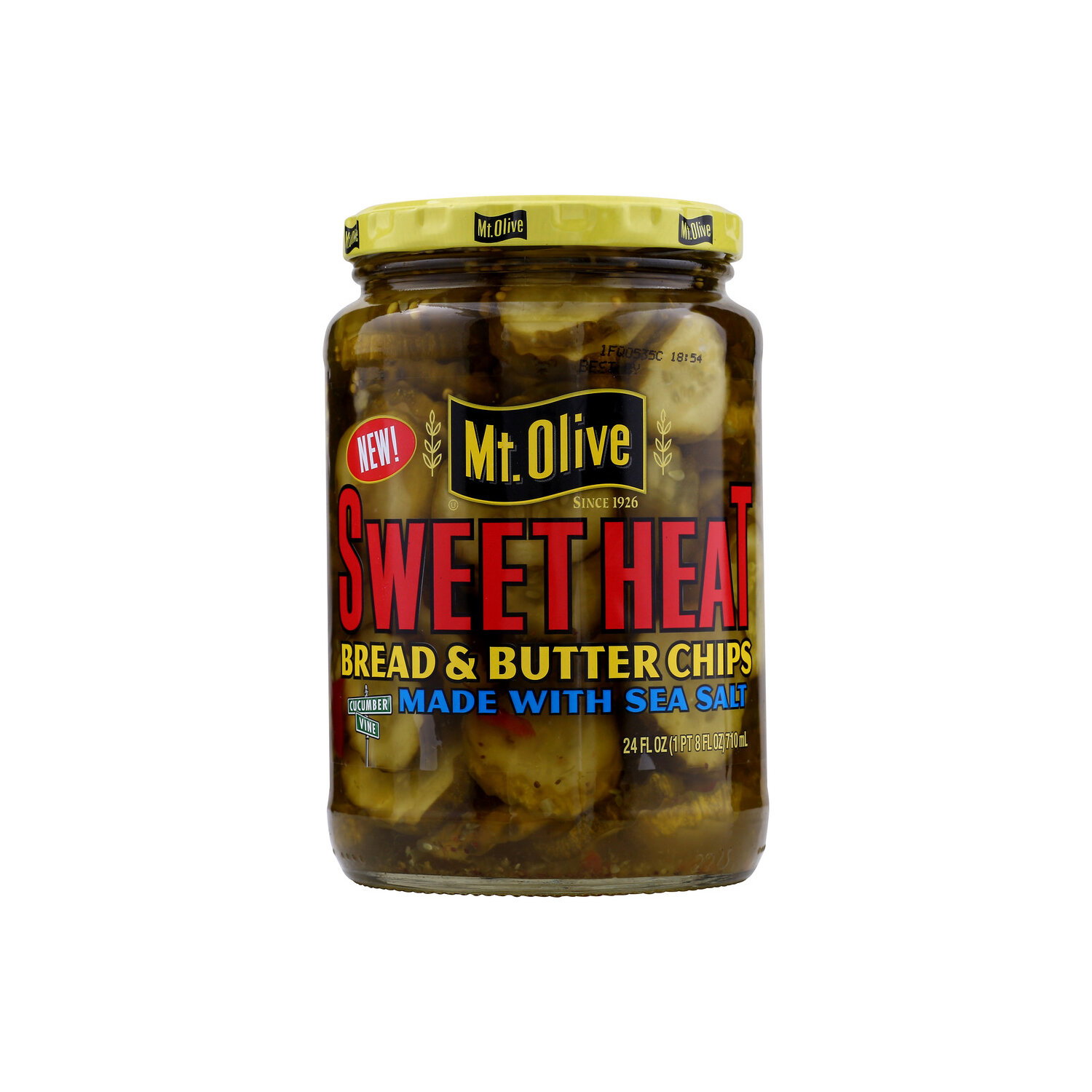 Mt. Olive Sweet Heat Bread & Butter Chips - 24 Fluid Ounce Image 1 of 4