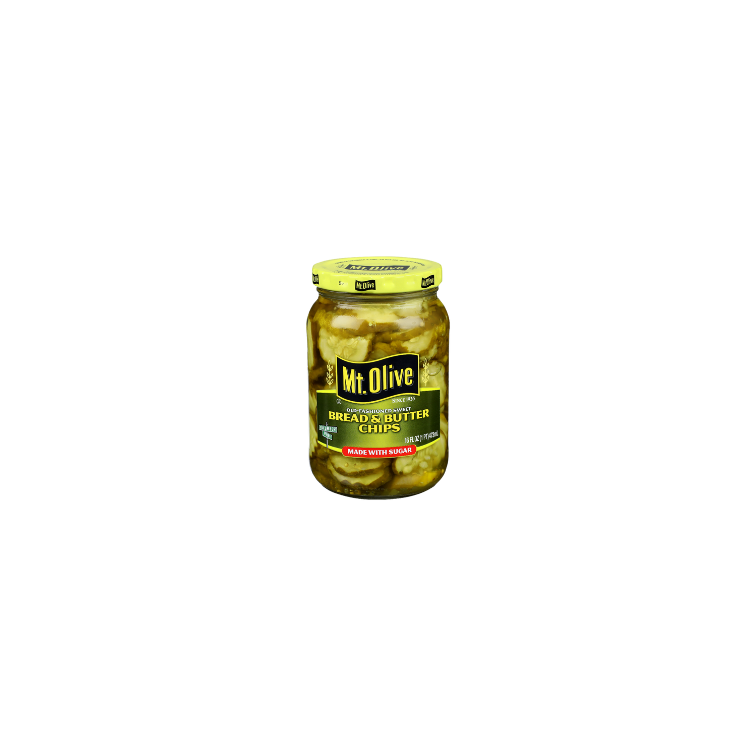 MT. Olive Old-Fashioned Sweet Bread & Butter Chips - 16 Fluid Ounce Image 1 of 4