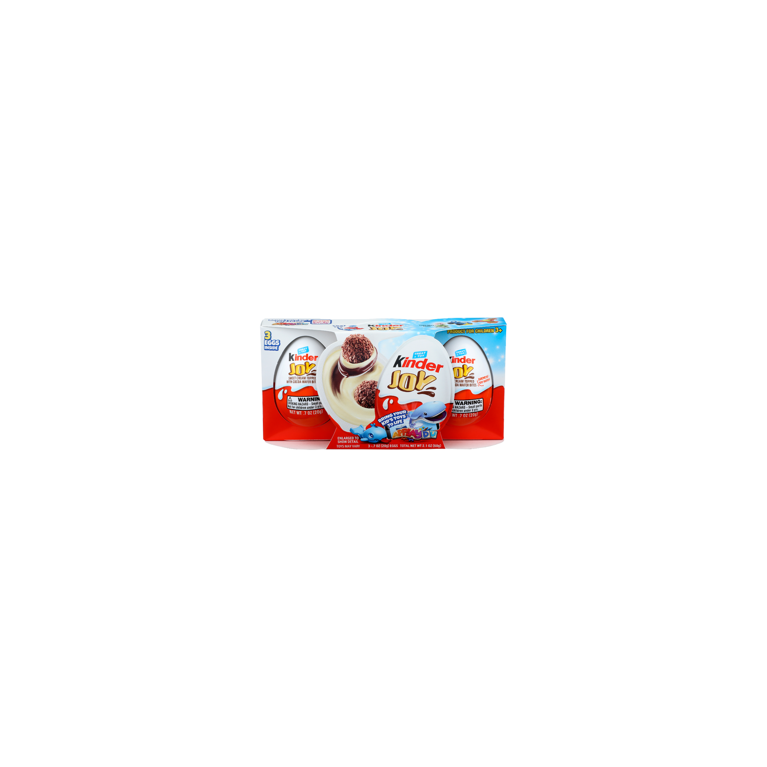 Kinder Joy Sweet Cream Topped With Cocoa Wafer Bites - 0.7 Ounce - 3 Count Image 1 of 4