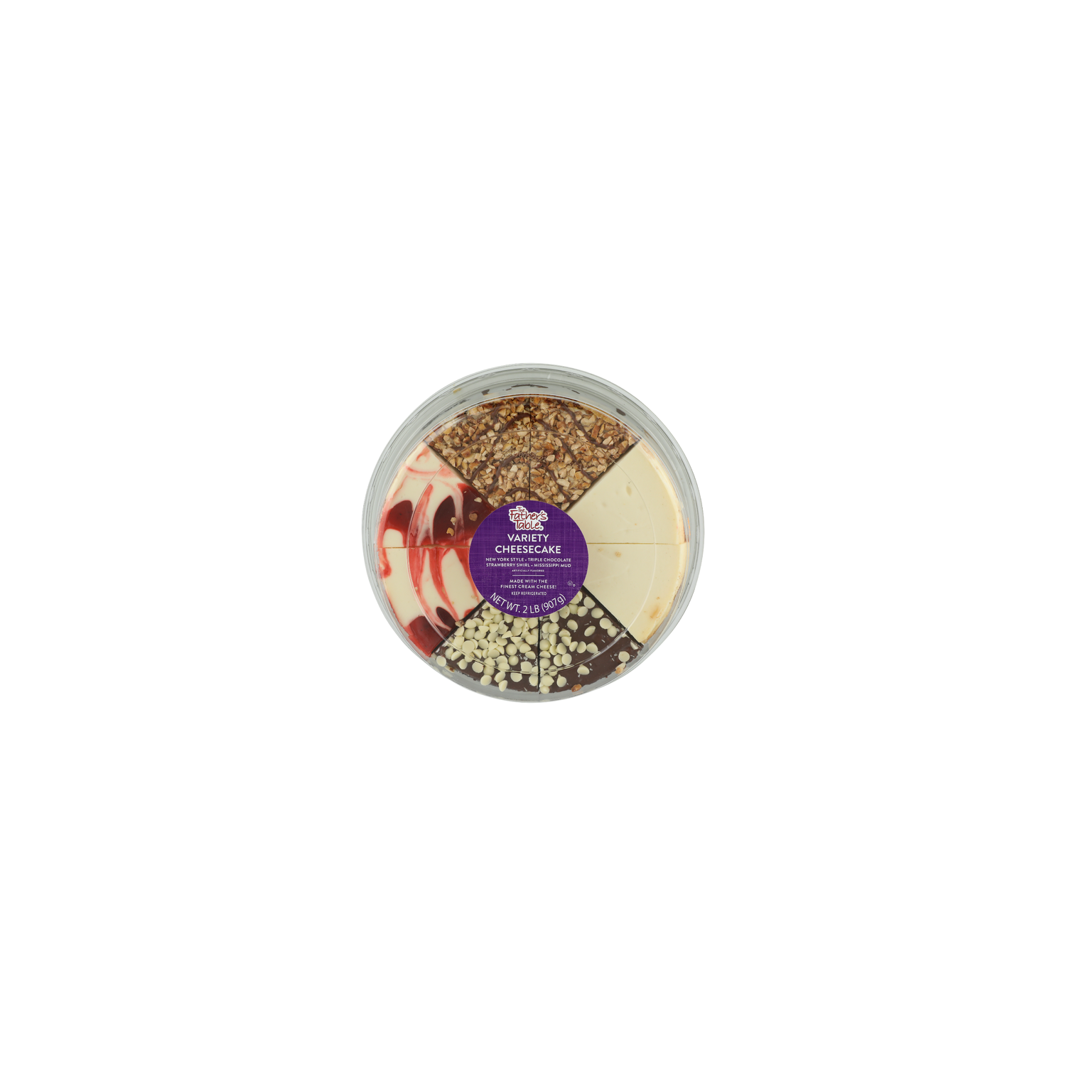 The Father's Table Variety Sampler Cheesecake - 2 Pound Image 1 of 4