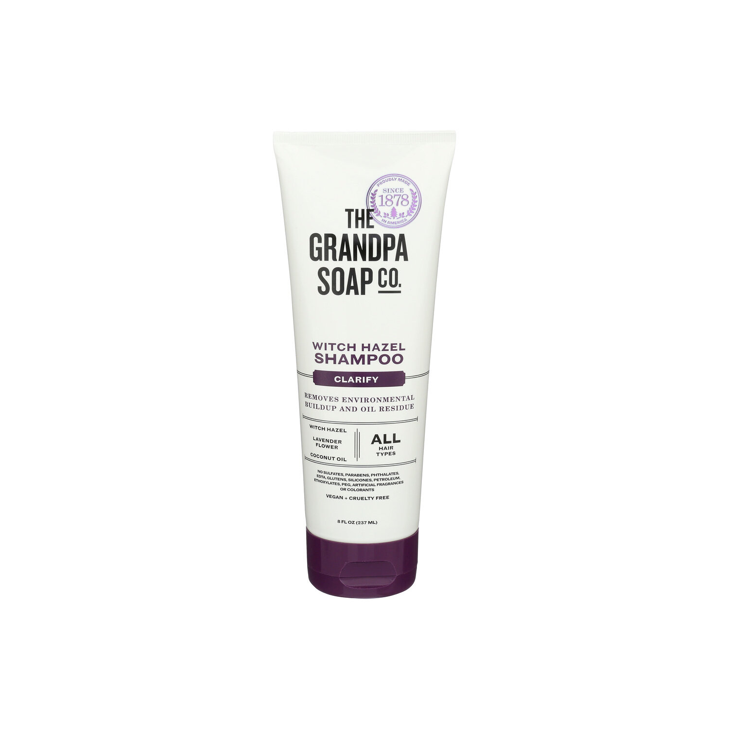 The Grandpa Soap Company Lavender Witch Hazel Clariifying Shampoo - 8 Fluid Ounce Image 1 of 3