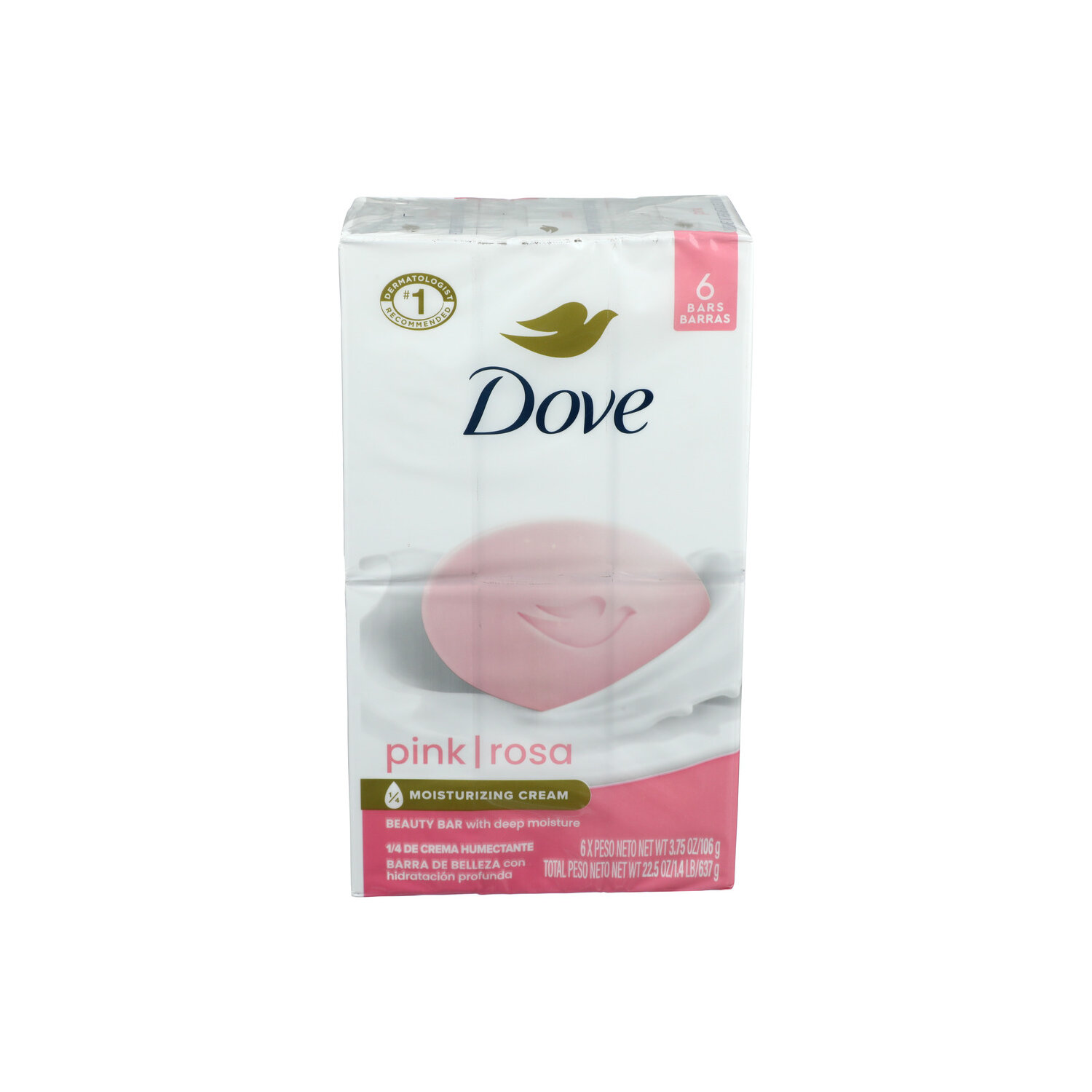 Dove Soap Pink 6 - 3.75 Ounce - 6 Count Image 1 of 3