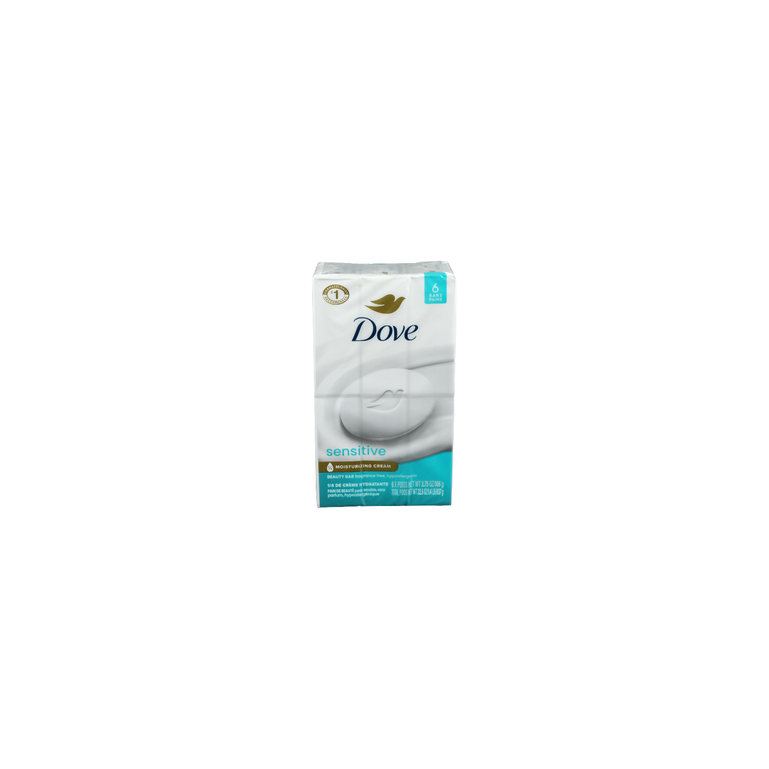 Dove Soap Sensitive Skin - 3.75 Ounce - 6 Count Image 1 of 3
