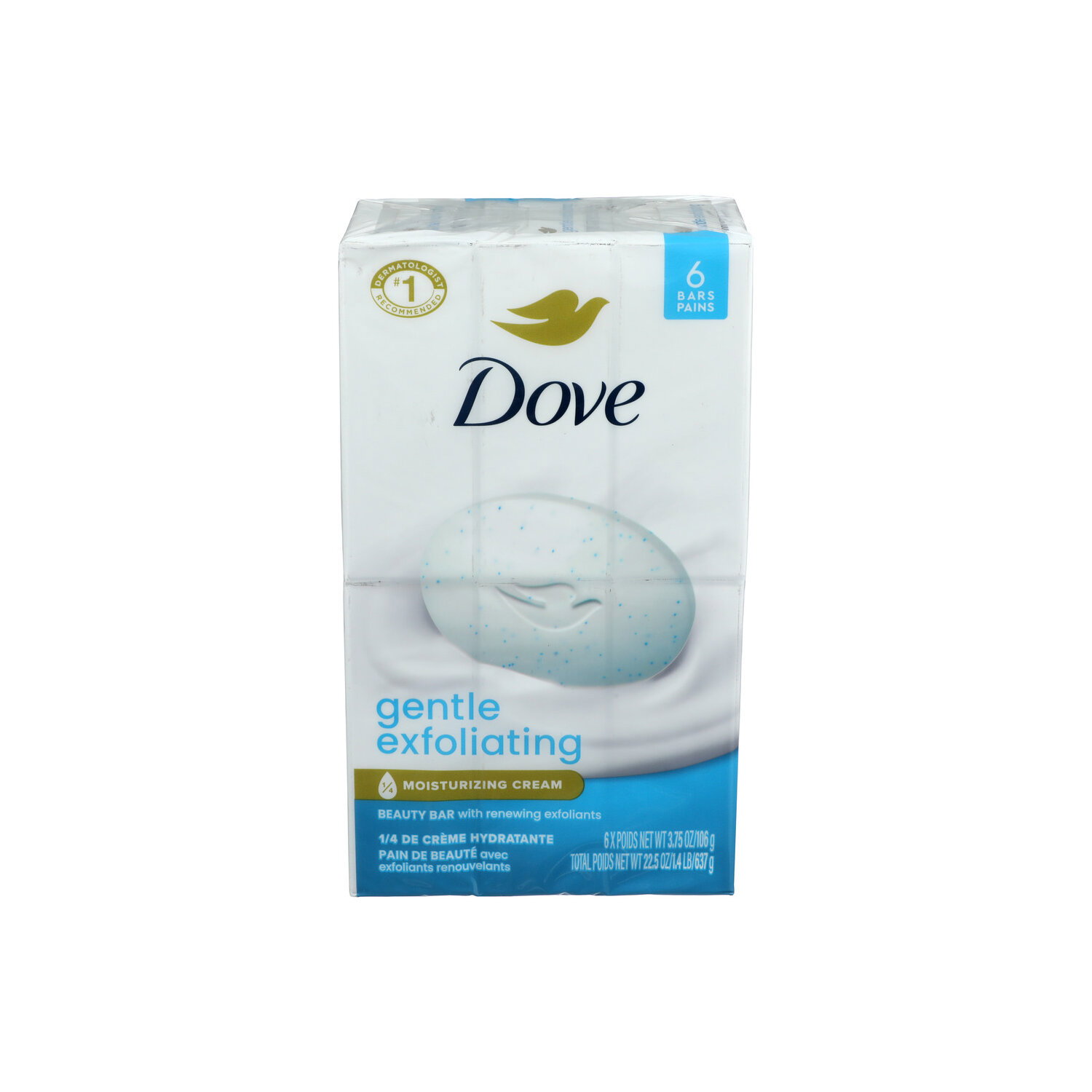Dove Soap Exfoliating 6 - 3.75 Ounce - 6 Count Image 1 of 3