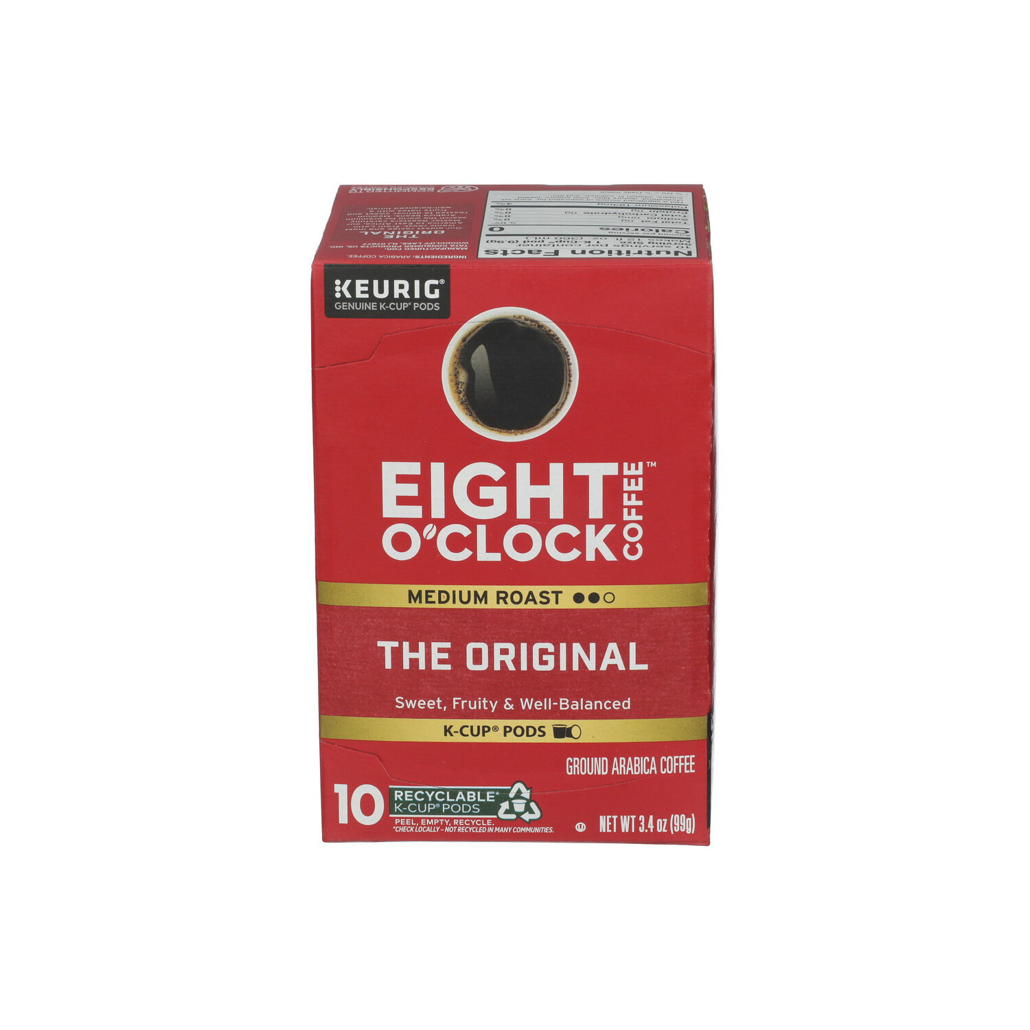 Eight O'Clock The Original Medium Roast Coffee K Cup Pods - 0.34 Ounce - 10 Count Image 1 of 4