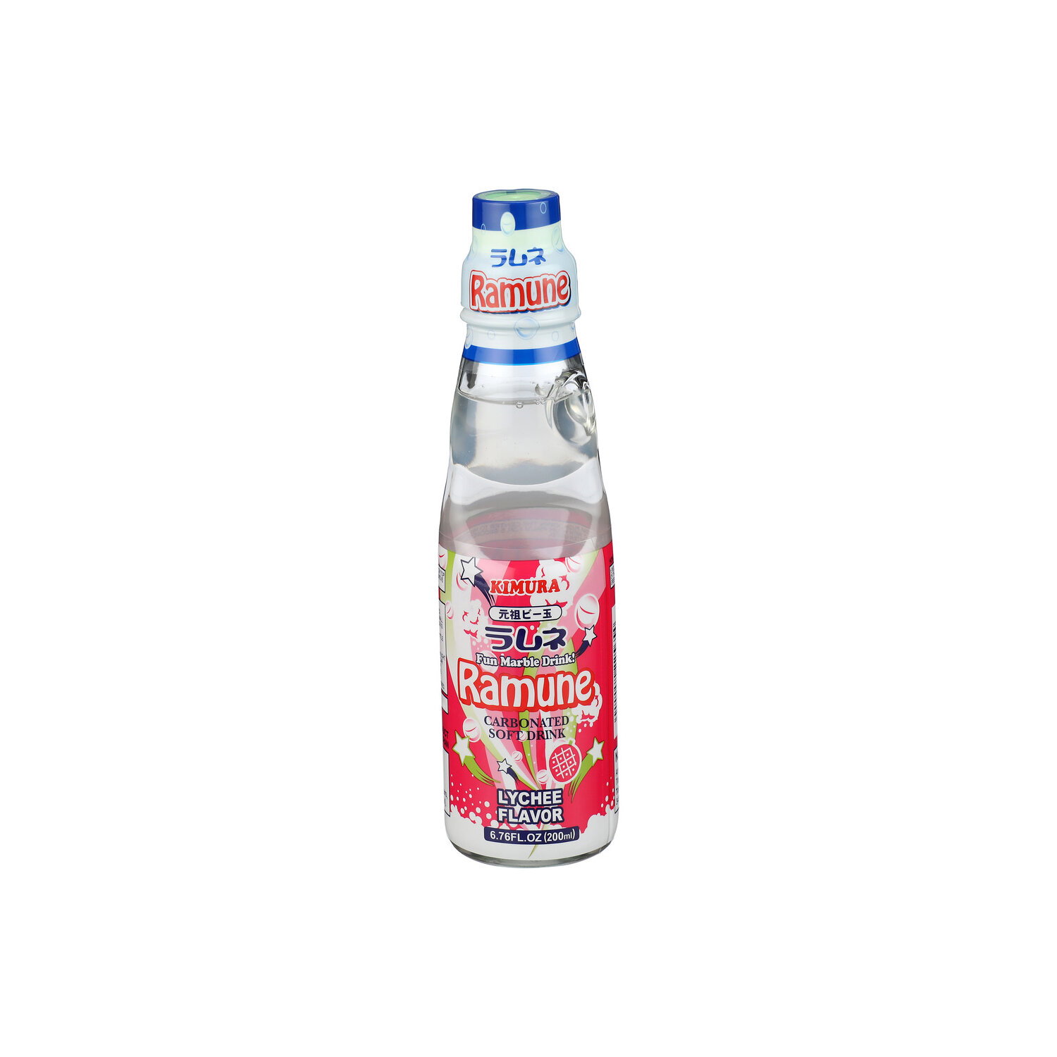 Kimura Ramune Soda Lychee - 6.76 Fluid Ounce - Brookshire's