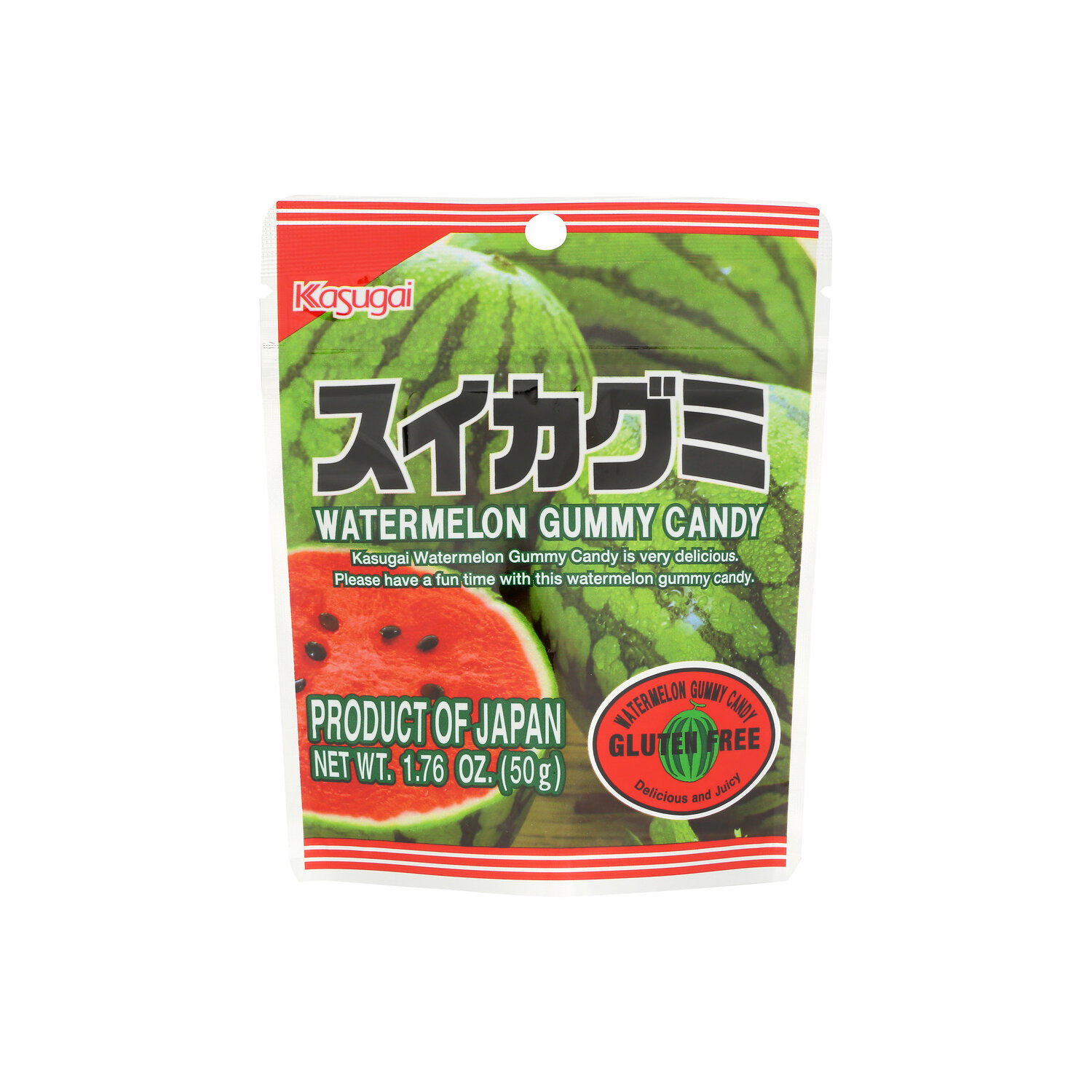 Kasugai Gummy Standpack Watermelon - 1.76 Ounce Image 1 of 4