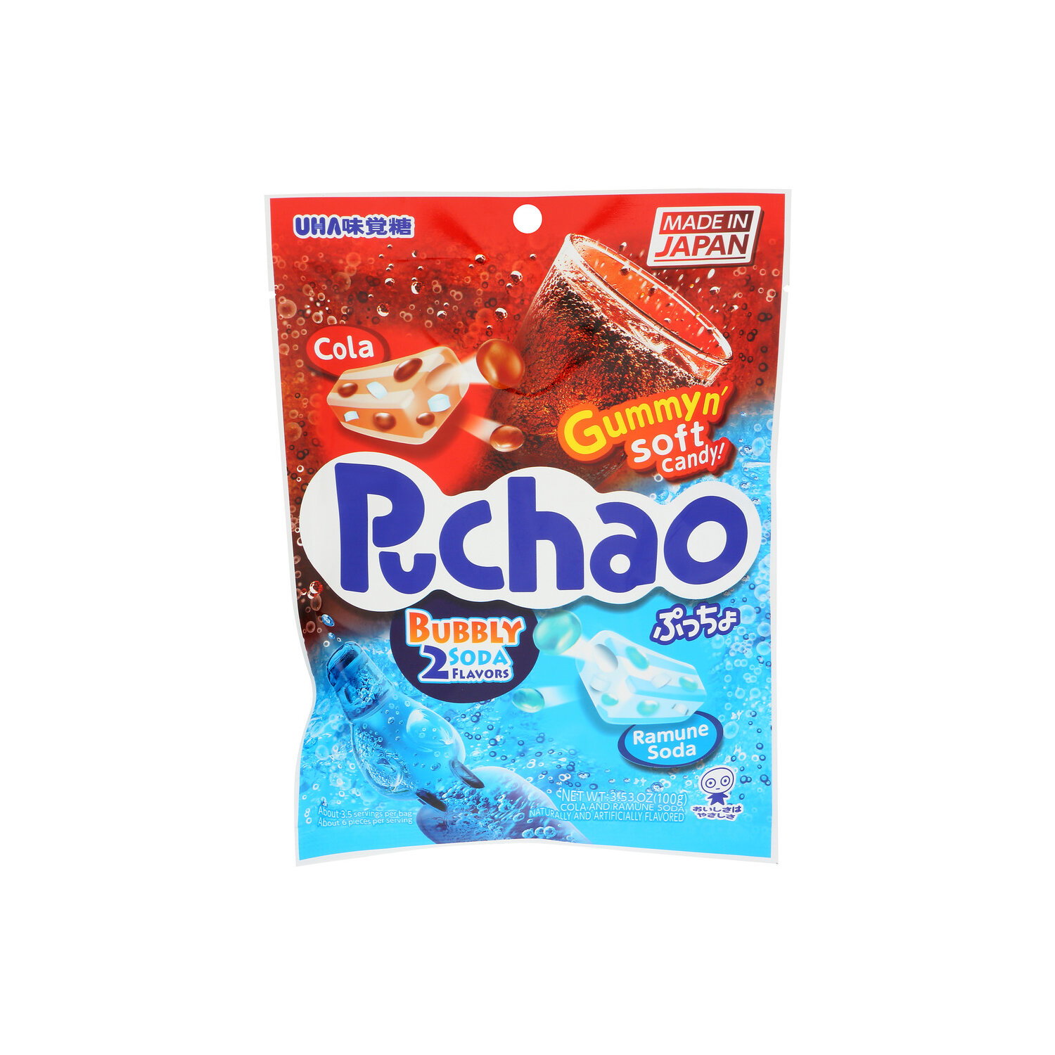 Puchao Uha Mikakuto Soft Candy Bag Bubbly Soda - 3.53 Ounce Image 1 of 4