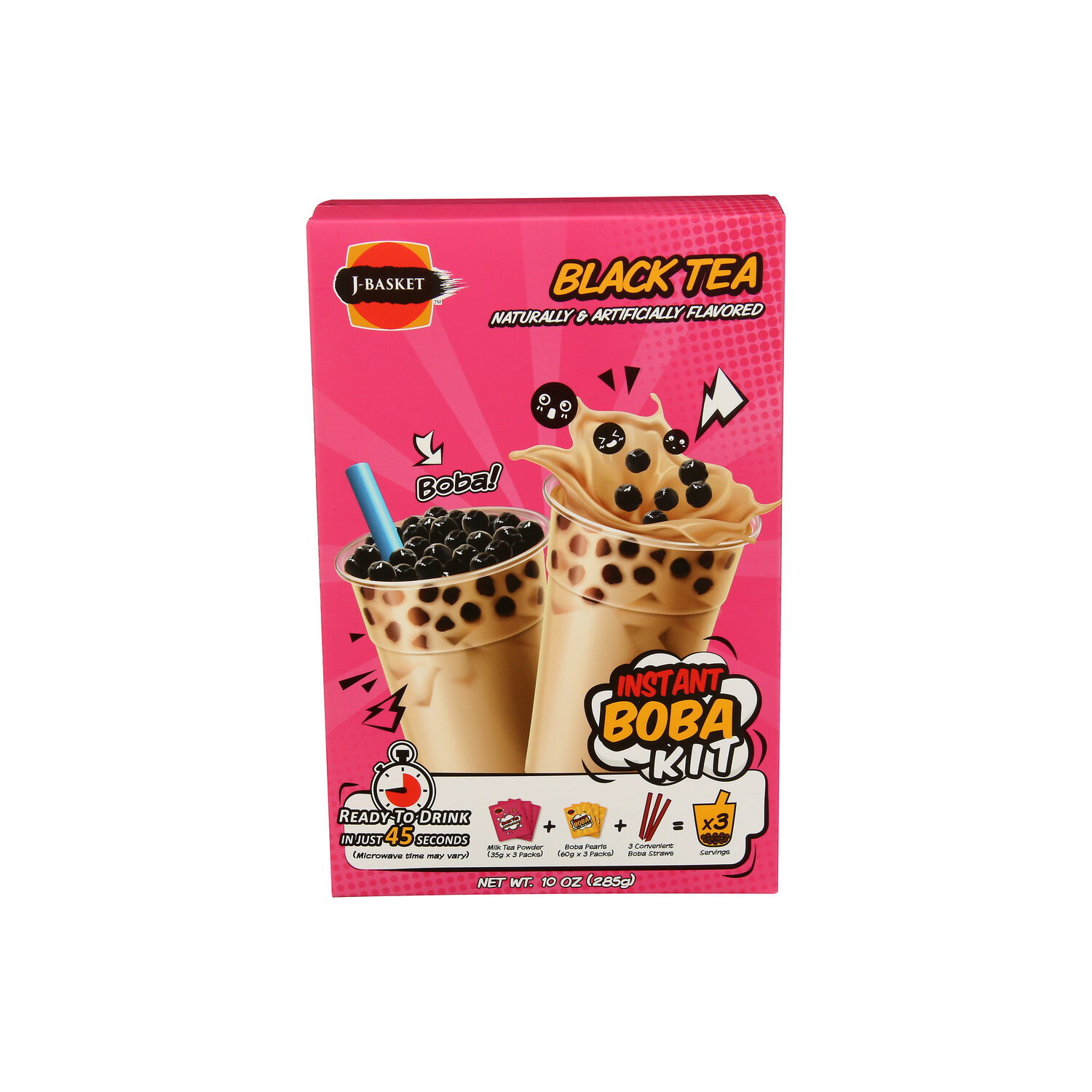 J-BASKET Boba Kit Black Tea - 3.333 Ounce - 3 Count Image 1 of 4