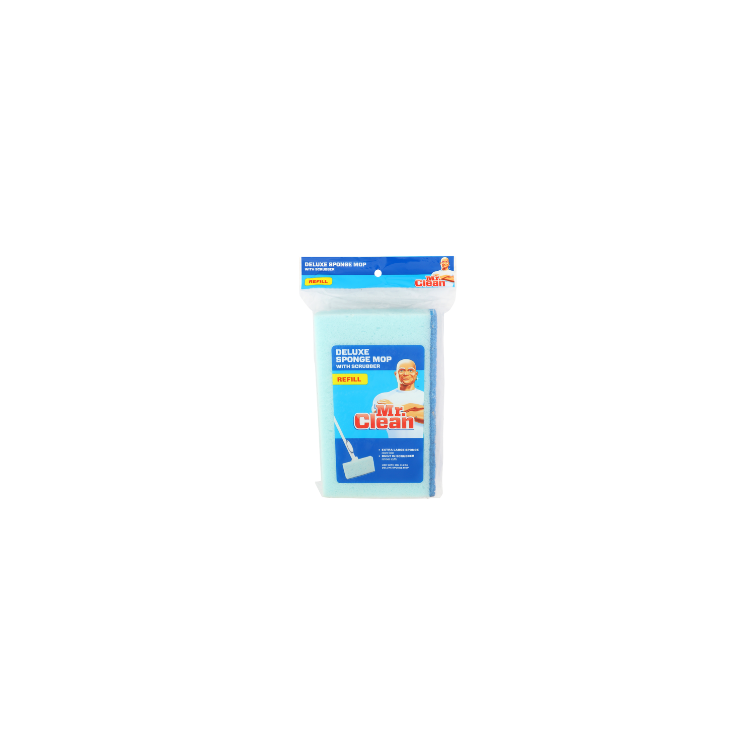 MR. Clean Refill Deluxe Sponge Mop With Scrubber - 1 Each Image 1 of 2