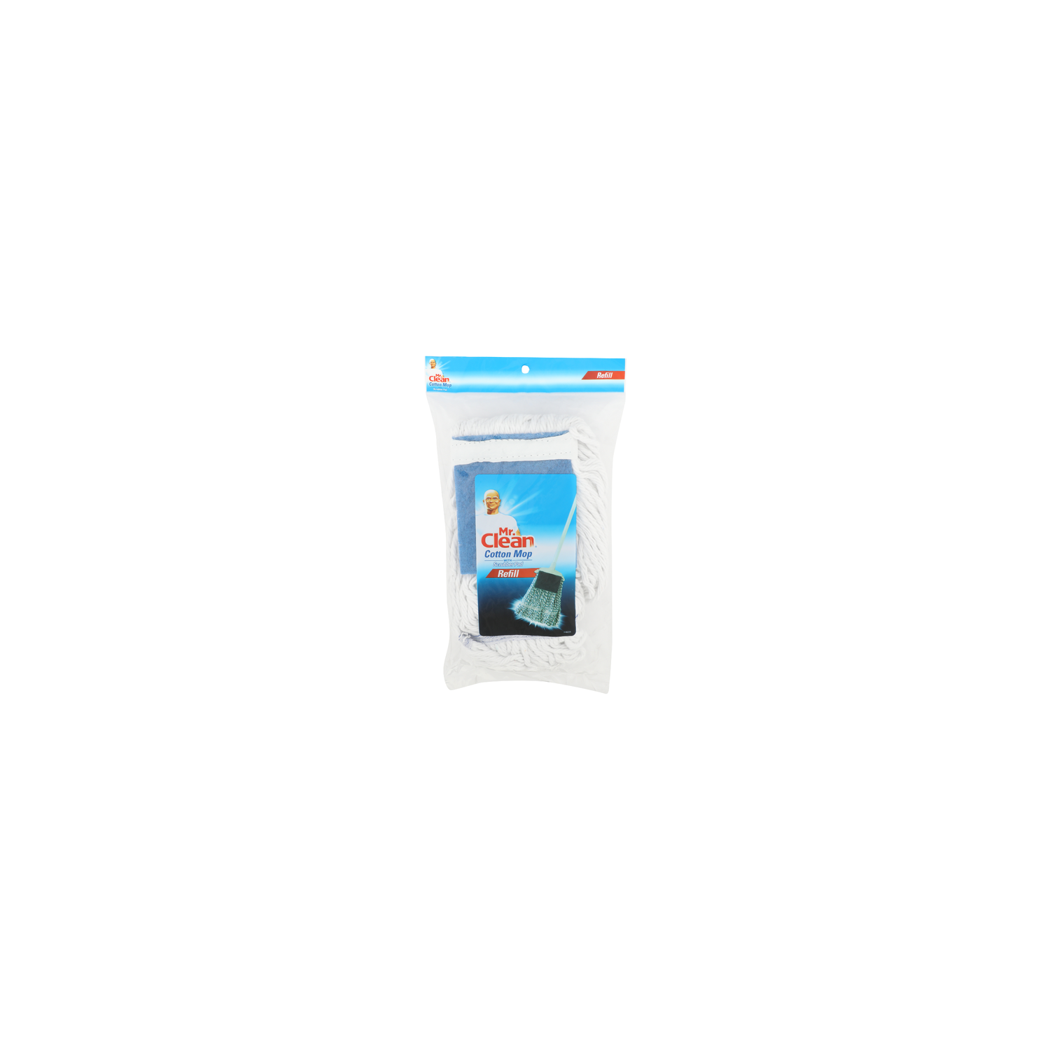 MR. Clean Refill Cotton Mop With Scrubber Pad - 1 Each Image 1 of 2