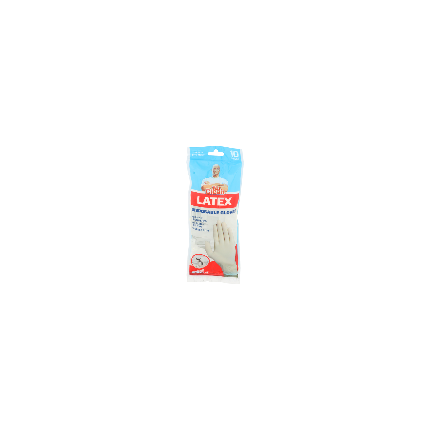 MR. Clean Latex Disposable Gloves - 10 Count Image 1 of 2
