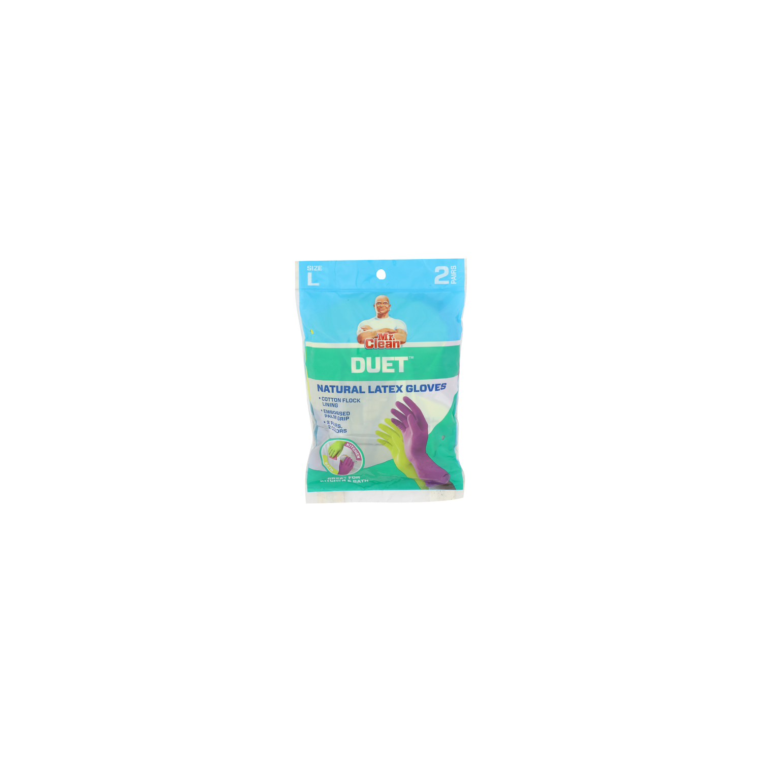Mr. Clean Duet Natural Latex Gloves - 2 Count Image 1 of 2