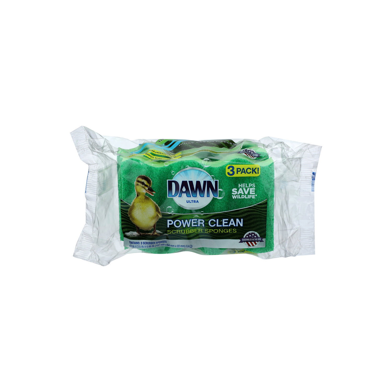 Dawn Power Clean Scrubber Sponges - 3 Count Image 1 of 2