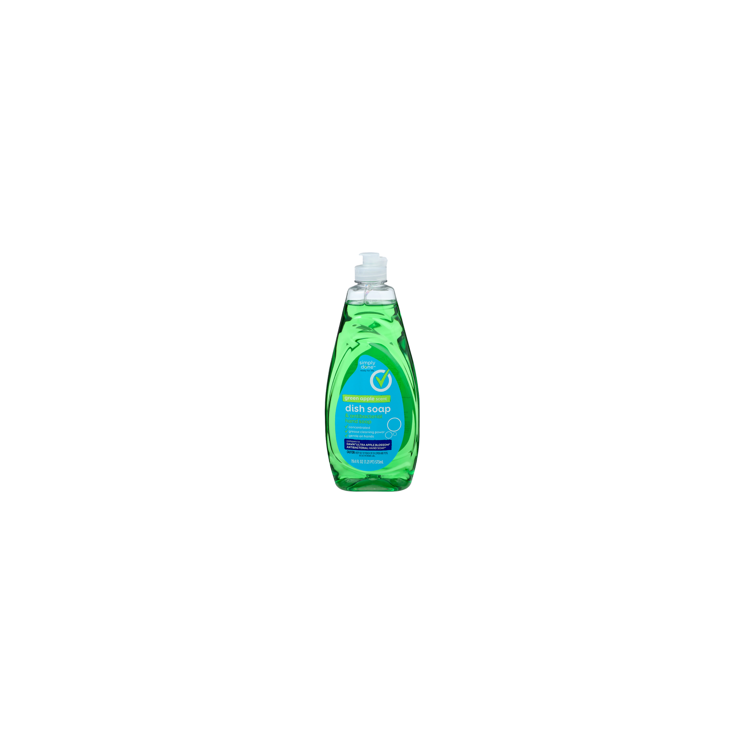 Simply Done Green Apple Scent Dish Soap & Antibacterial Hand - 19.4 Fluid Ounce Image 1 of 4