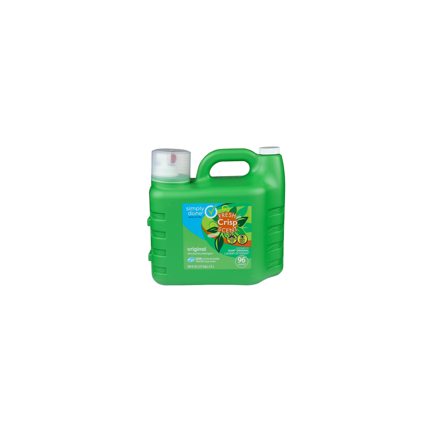 Simply Done Fresh Crisp Scent Ultra Laundry Detergent - 1.563 Fluid Ounce - 96 Count Image 1 of 2