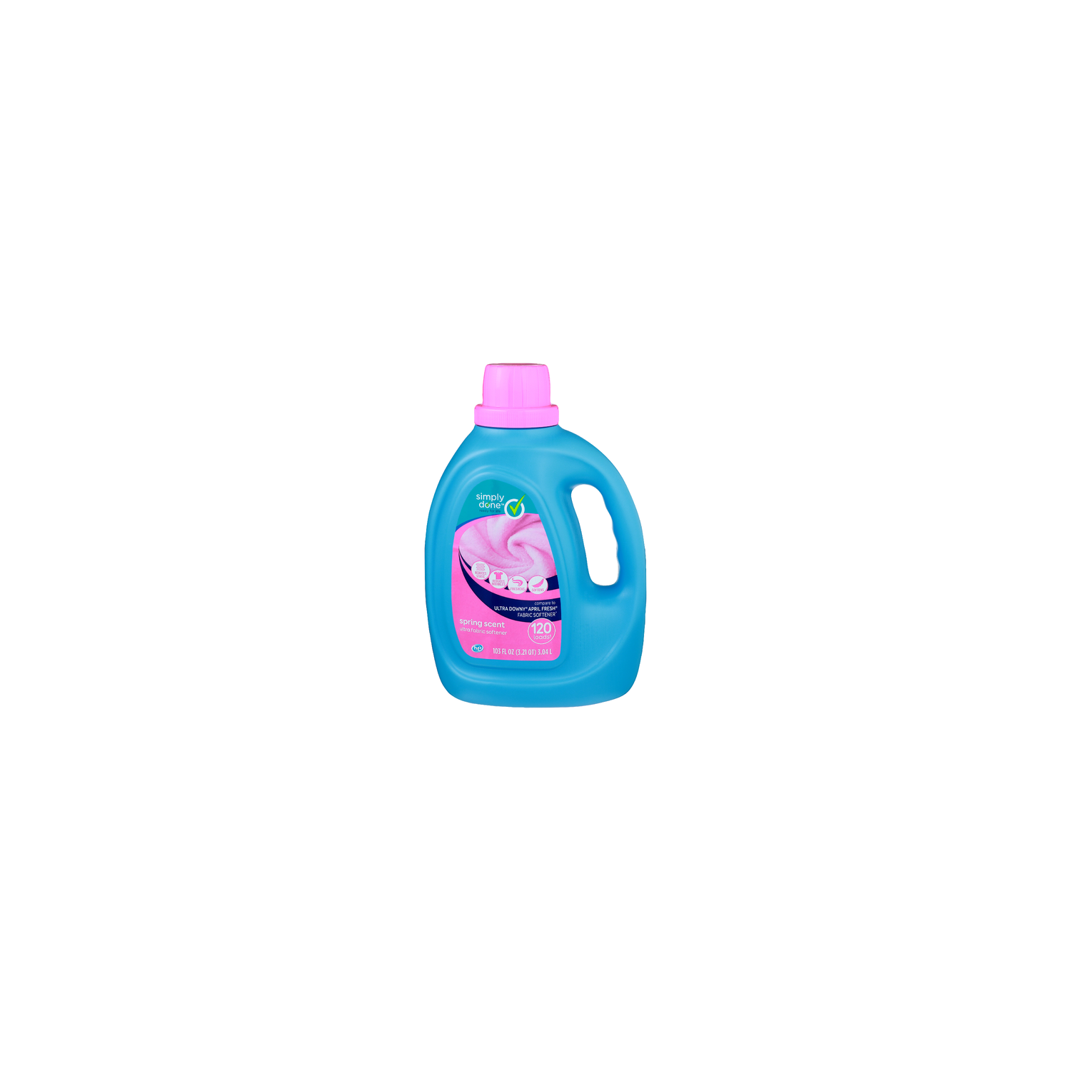 Simply Done Spring Scent Ultra Fabric Softener - 0.858 Fluid Ounce - 120 Count Image 1 of 3