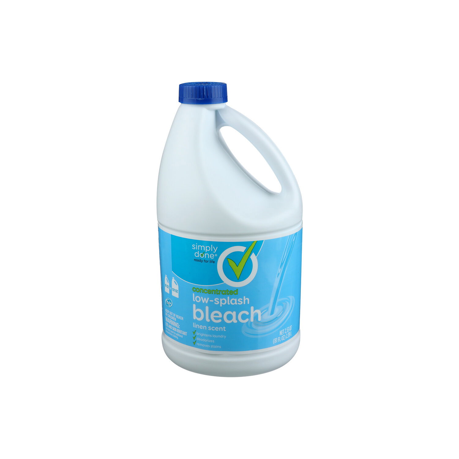 Simply Done Linen Scent Concentrated Low-Splash Bleach - 2.53 Quart Image 1 of 3