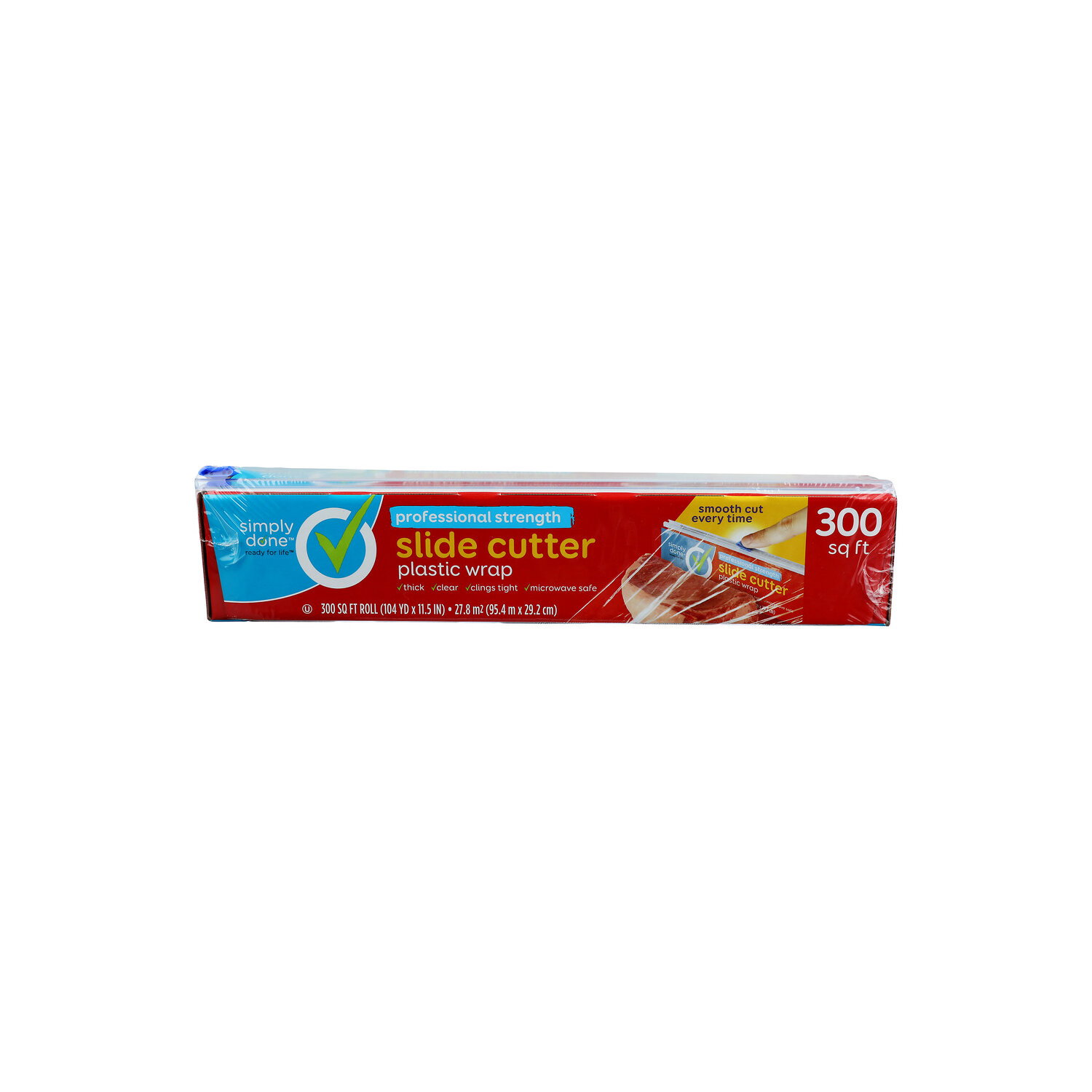 Simply Done Professional Strength Slide Cutter Plastic Wrap - 300 Square foot Image 1 of 2