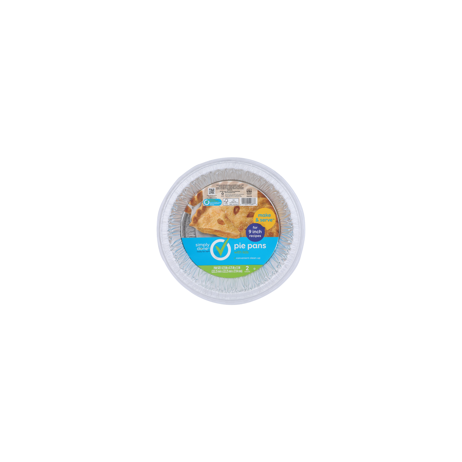 Simply Done Pie Pans - 2 Count Image 1 of 2