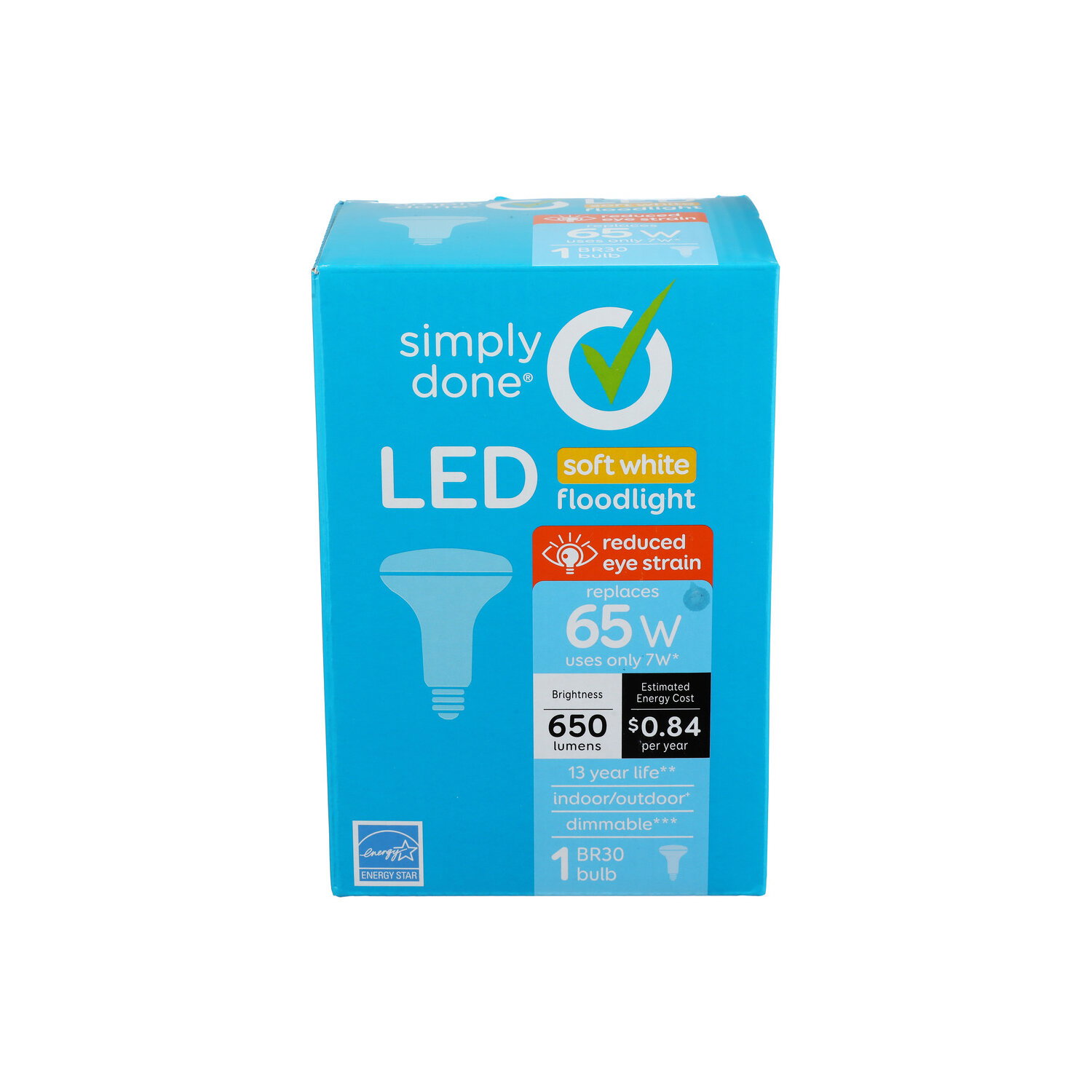 Simply Done BR30 65W LED Soft White Floodlight Bulbs - 1 Count Image 1 of 3