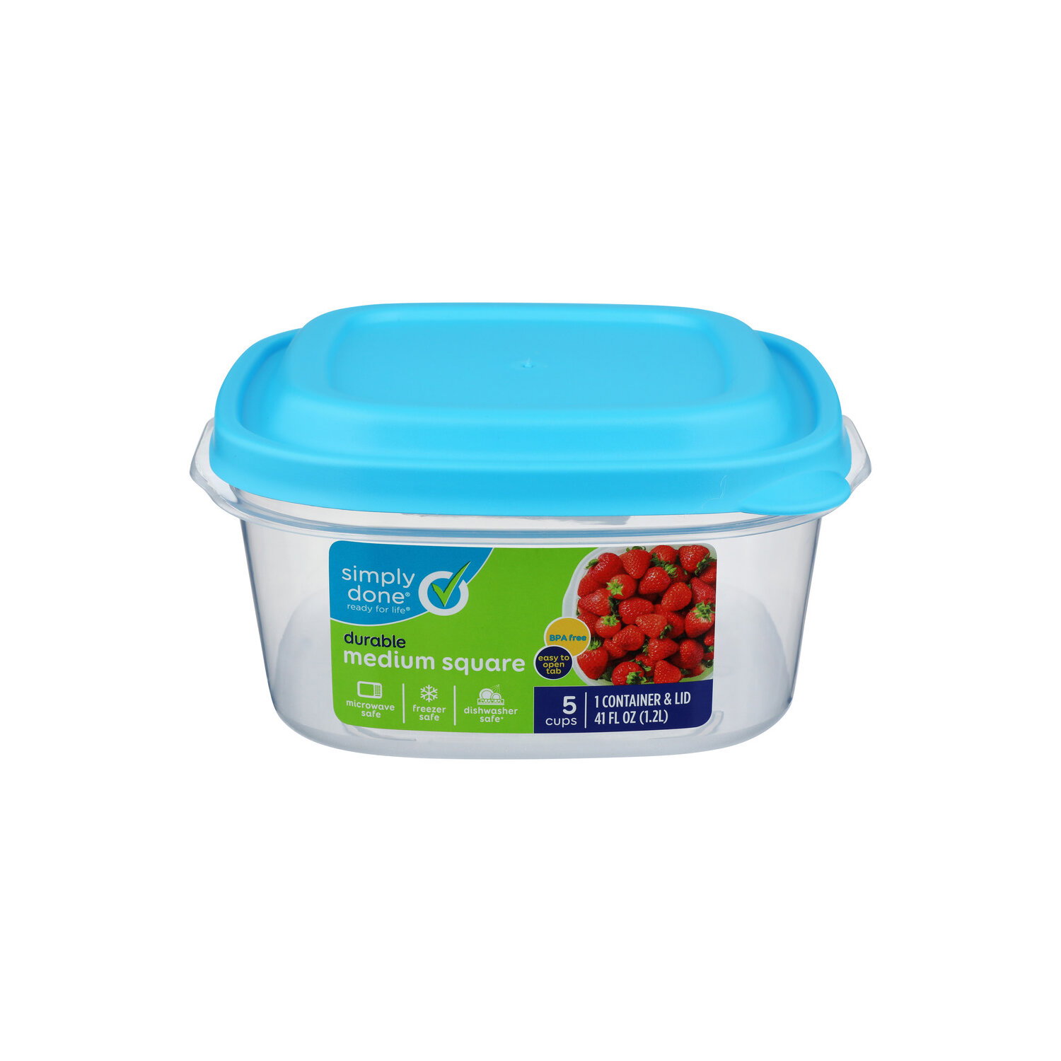 Simply Done Durable Medium Square Container & Lid - 1 Count Image 1 of 2