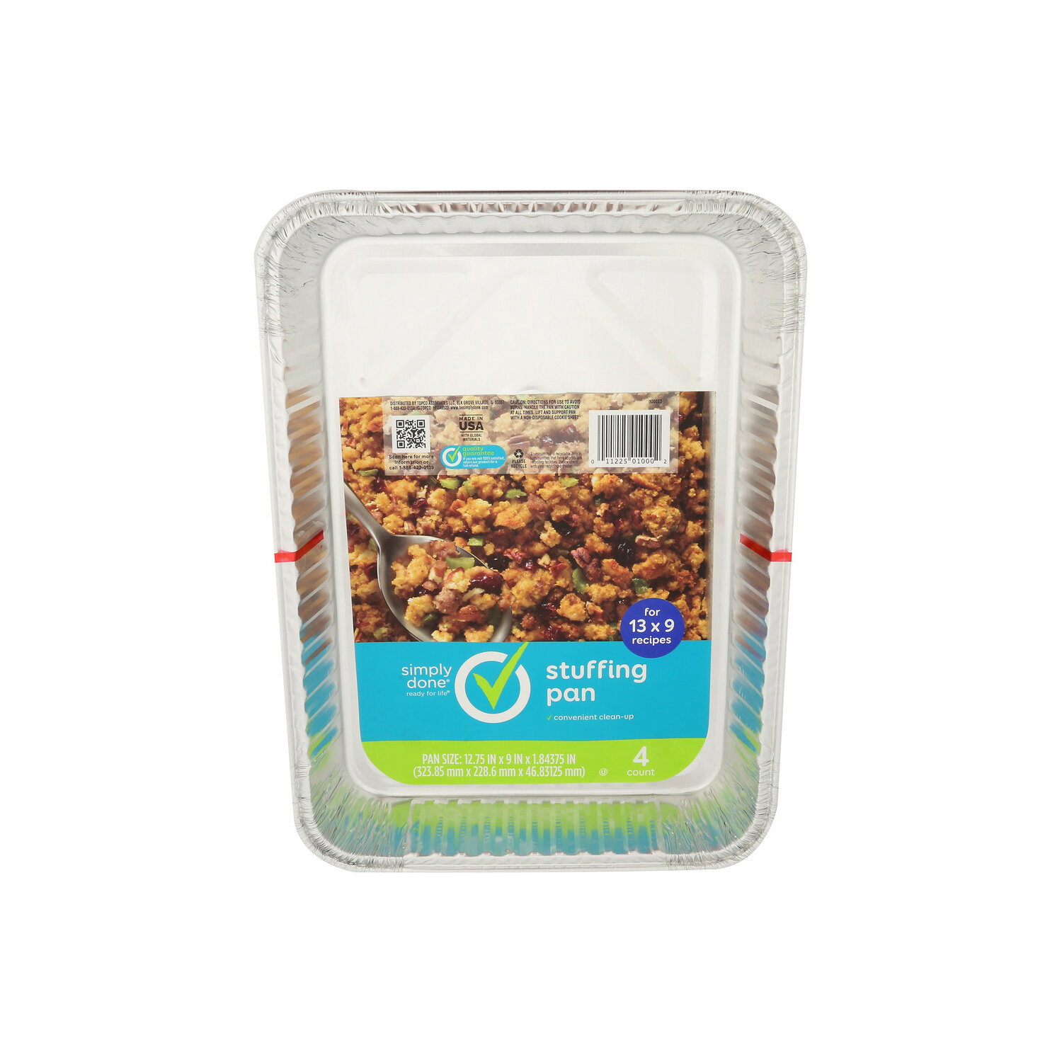 Simply Done Stuffing Pan - 4 Count Image 1 of 2