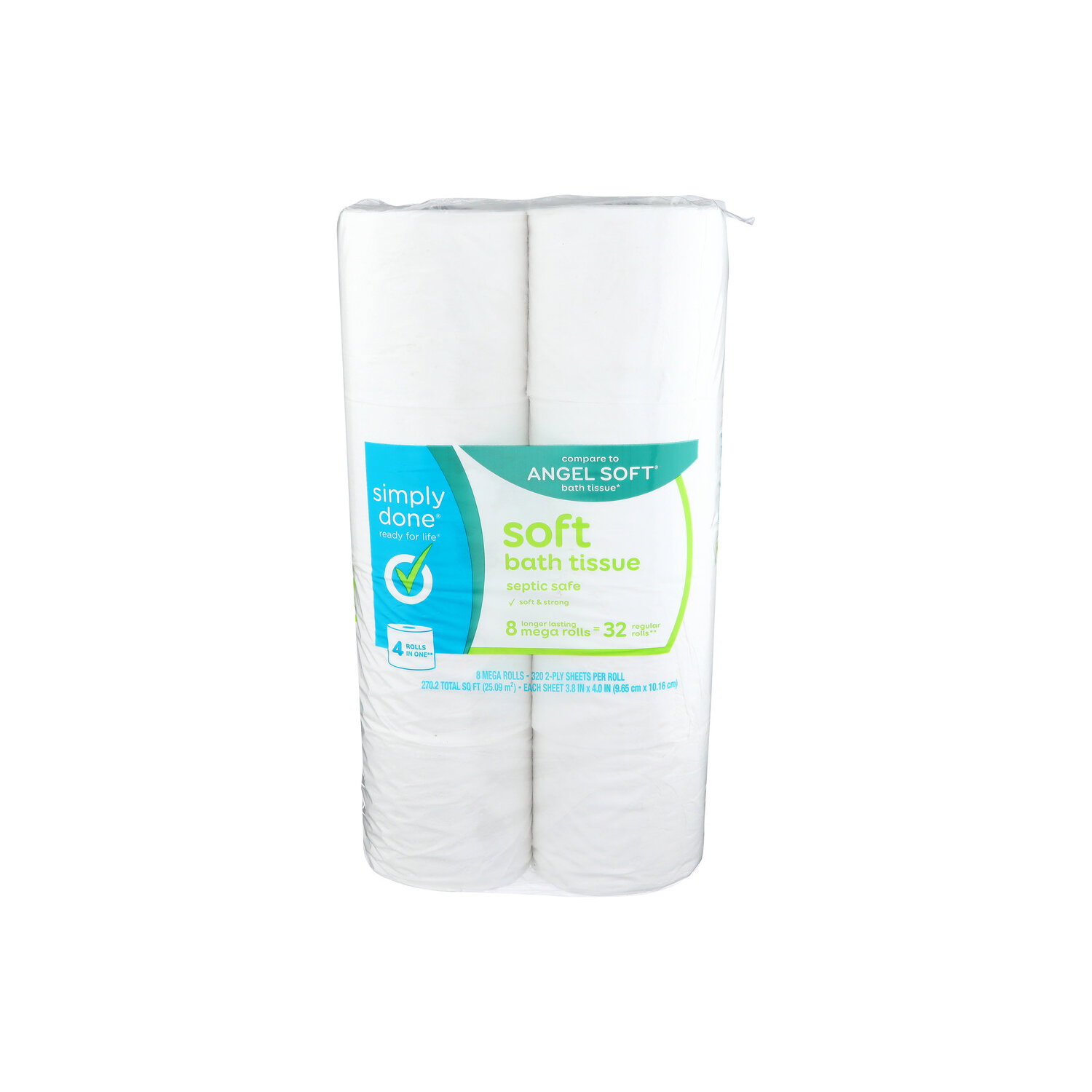 Simply Done Soft Bath Tissue - 33.775 Square foot - 8 Count Image 1 of 2
