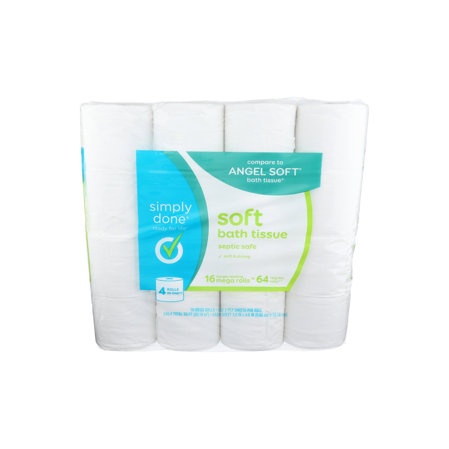 Simply Done Soft Bath Tissue - 33.775 Square foot - 16 Count Image 1 of 2