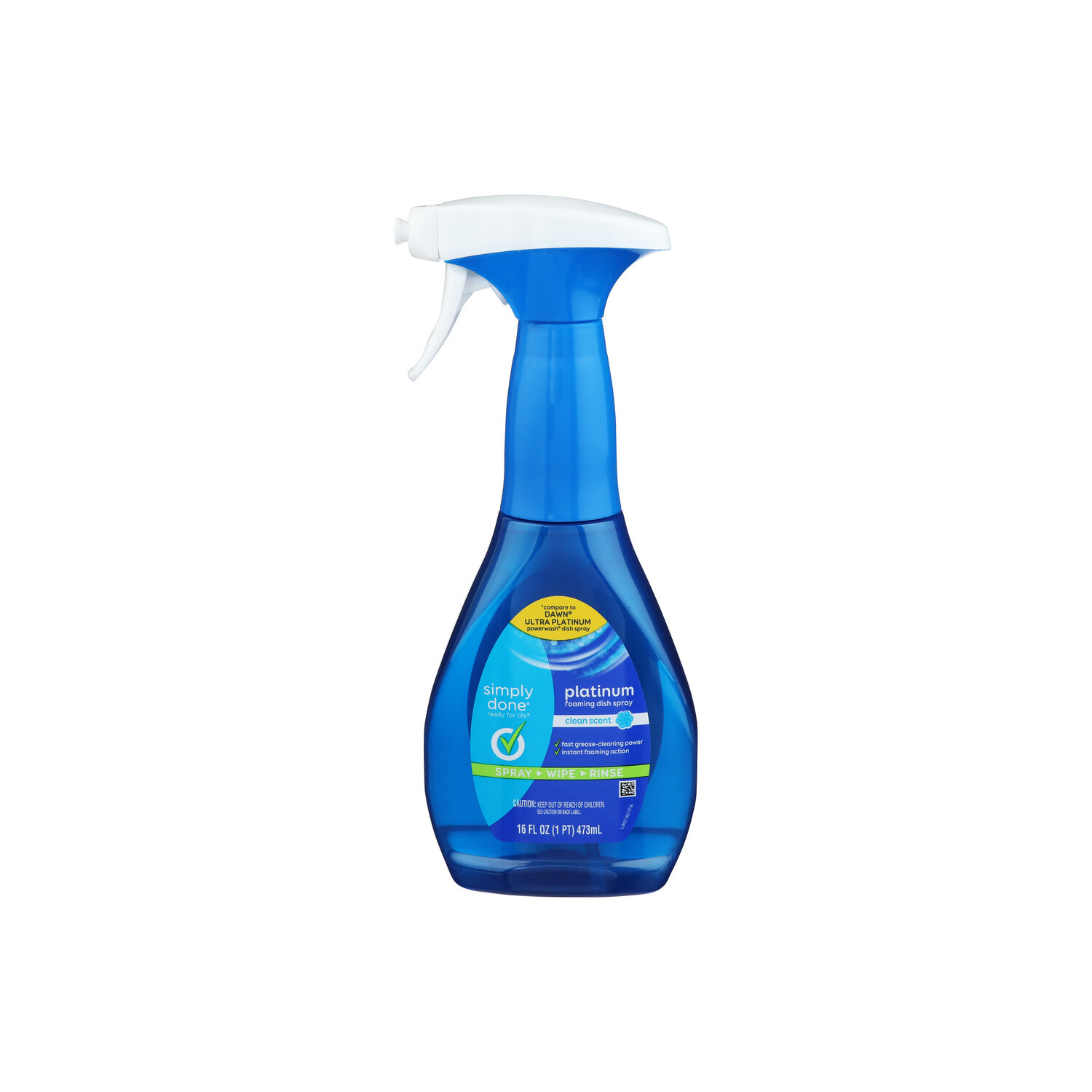 Simply Done Clean Scent Platinum Foaming Dish Spray - 16 Fluid Ounce Image 1 of 3