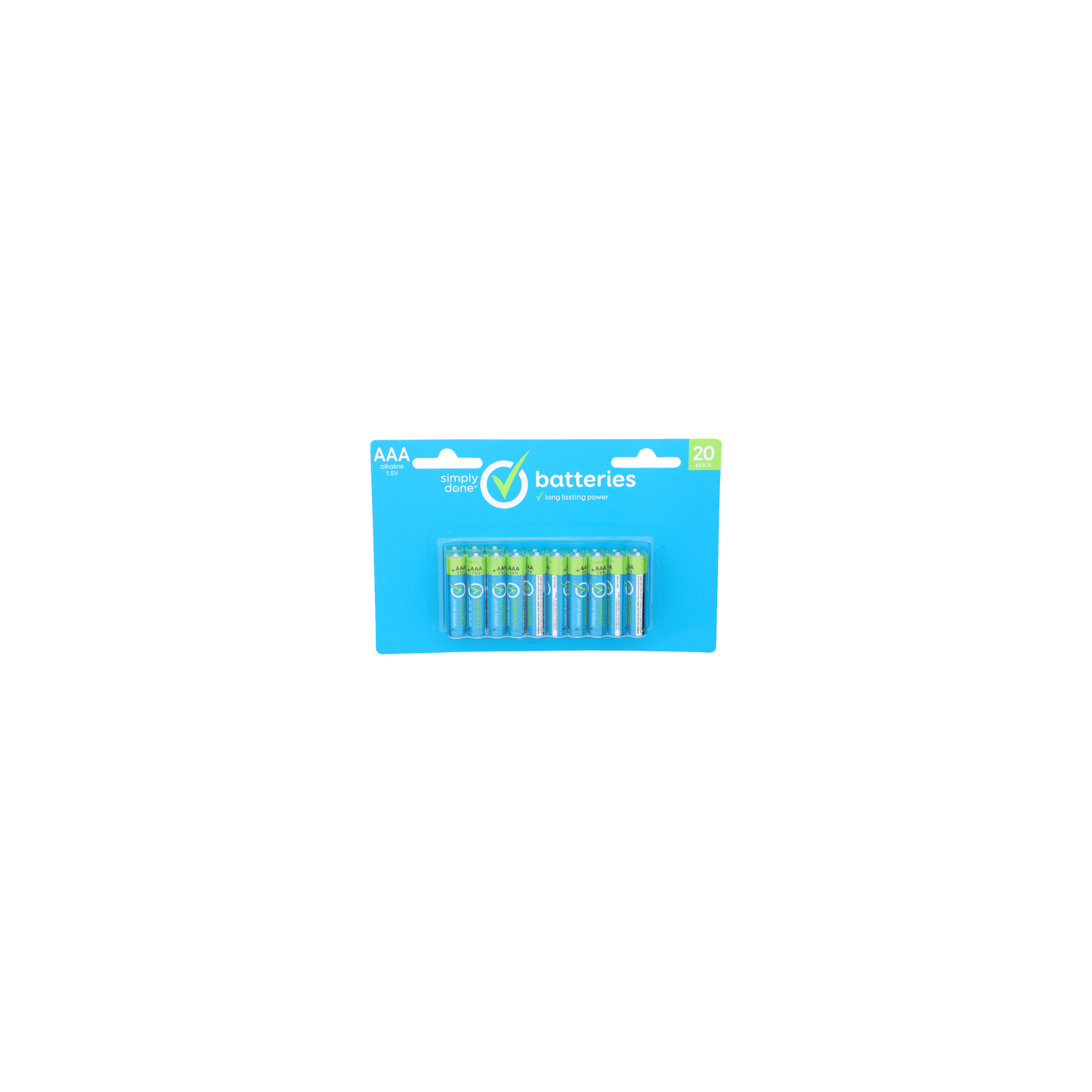 Simply Done AAA Alkaline 1.5V Batteries - 20 Count Image 1 of 2