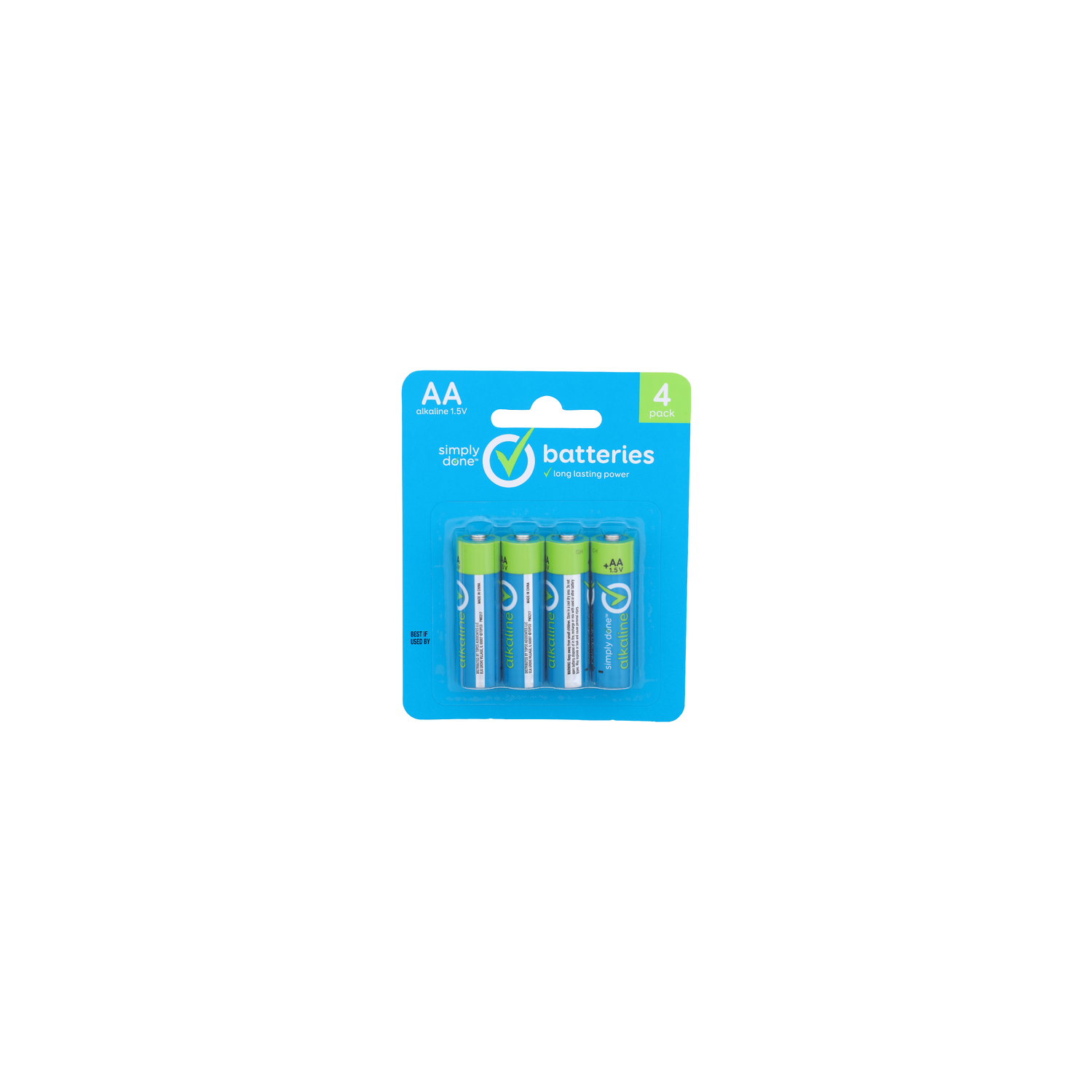 Simply Done Batteries - 4 Count Image 1 of 2