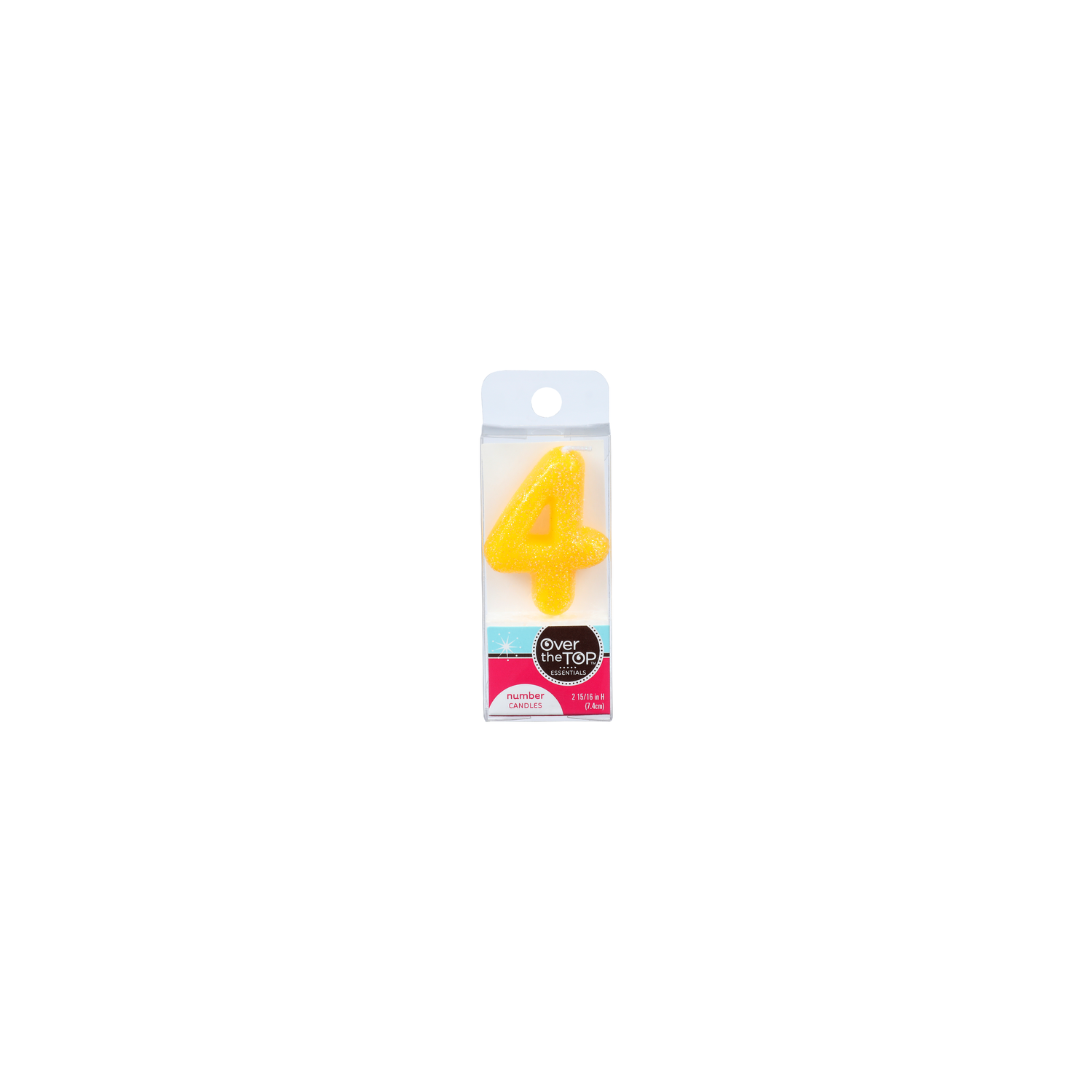 Over The Top Essentials Number 4 Candles - 1 Each Image 1 of 2