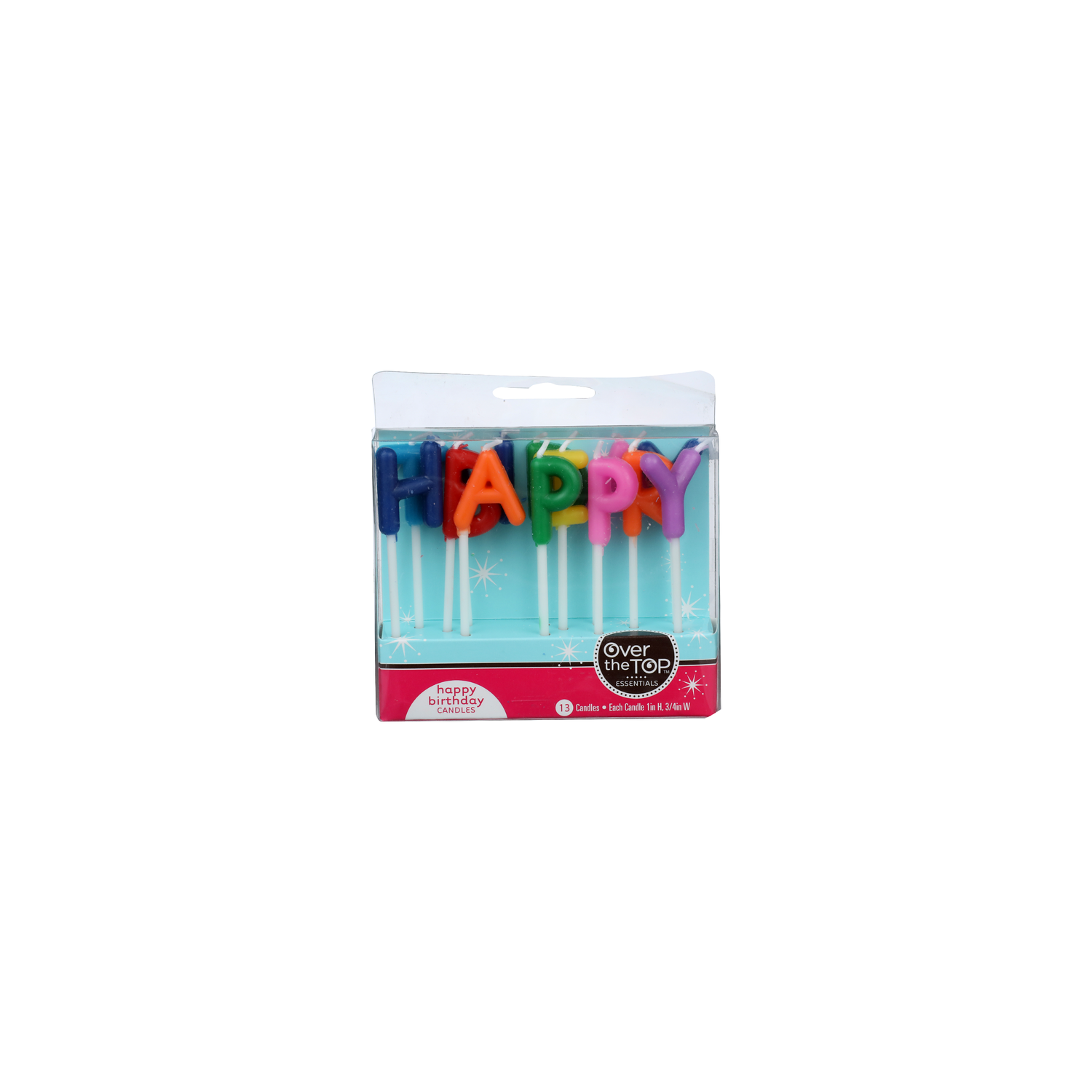 Over The Top Essentials Happy Birthday Candles - 13 Count Image 1 of 2