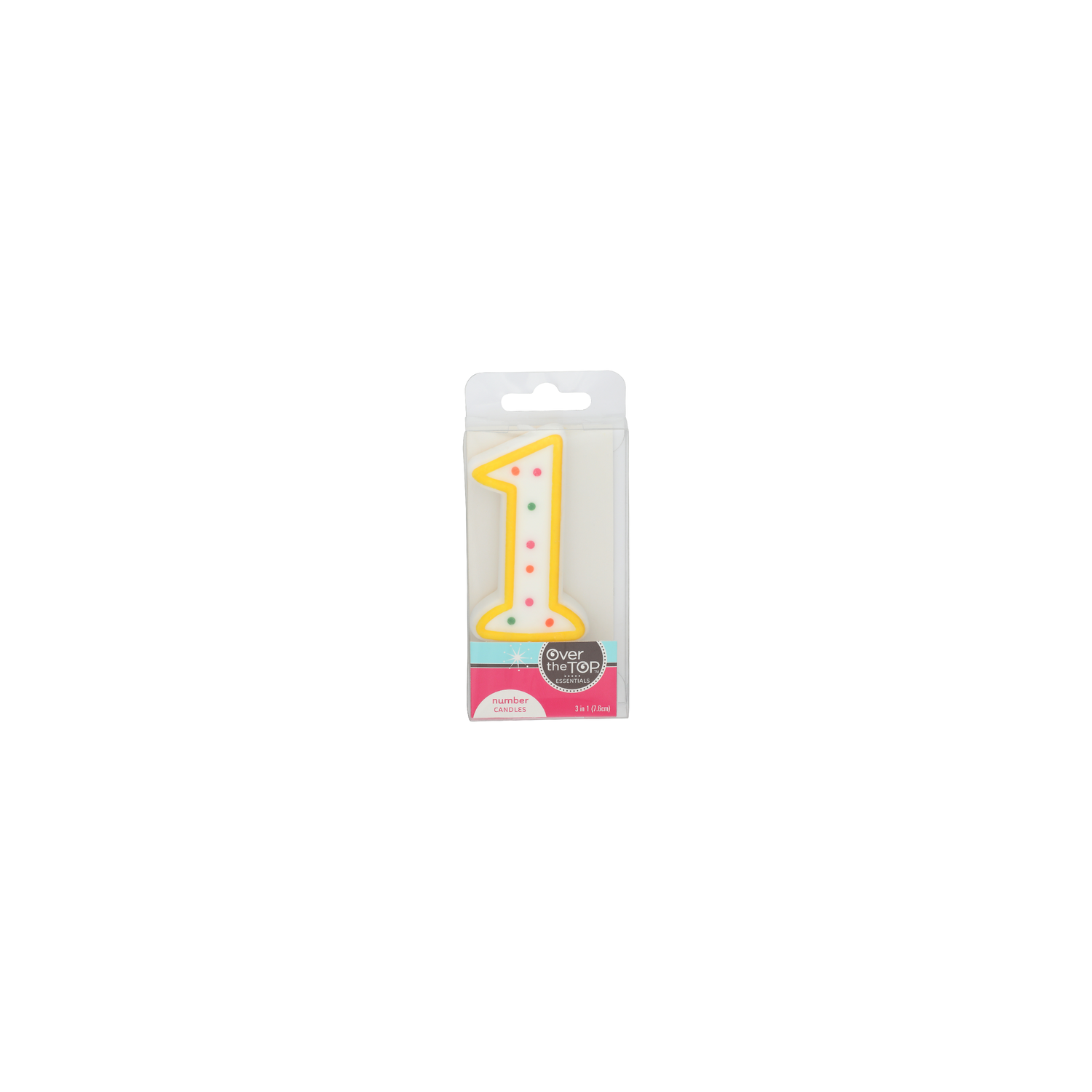 Over The Top Essentials Number 1 Candles - 1 Each Image 1 of 2