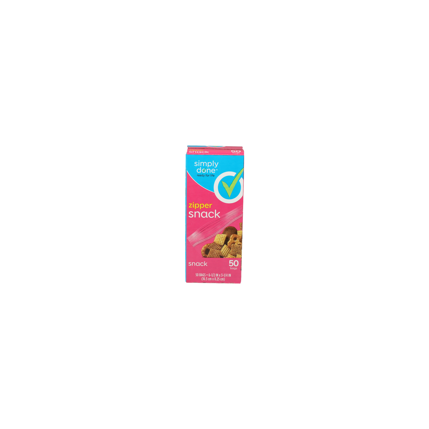 Simply Done Zipper ' Snack Bags - 50 Count Image 1 of 2