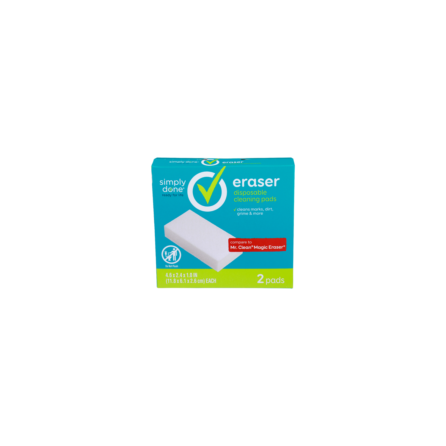 Simply Done Disposable Cleaning Pads Eraser - 2 Count Image 1 of 2