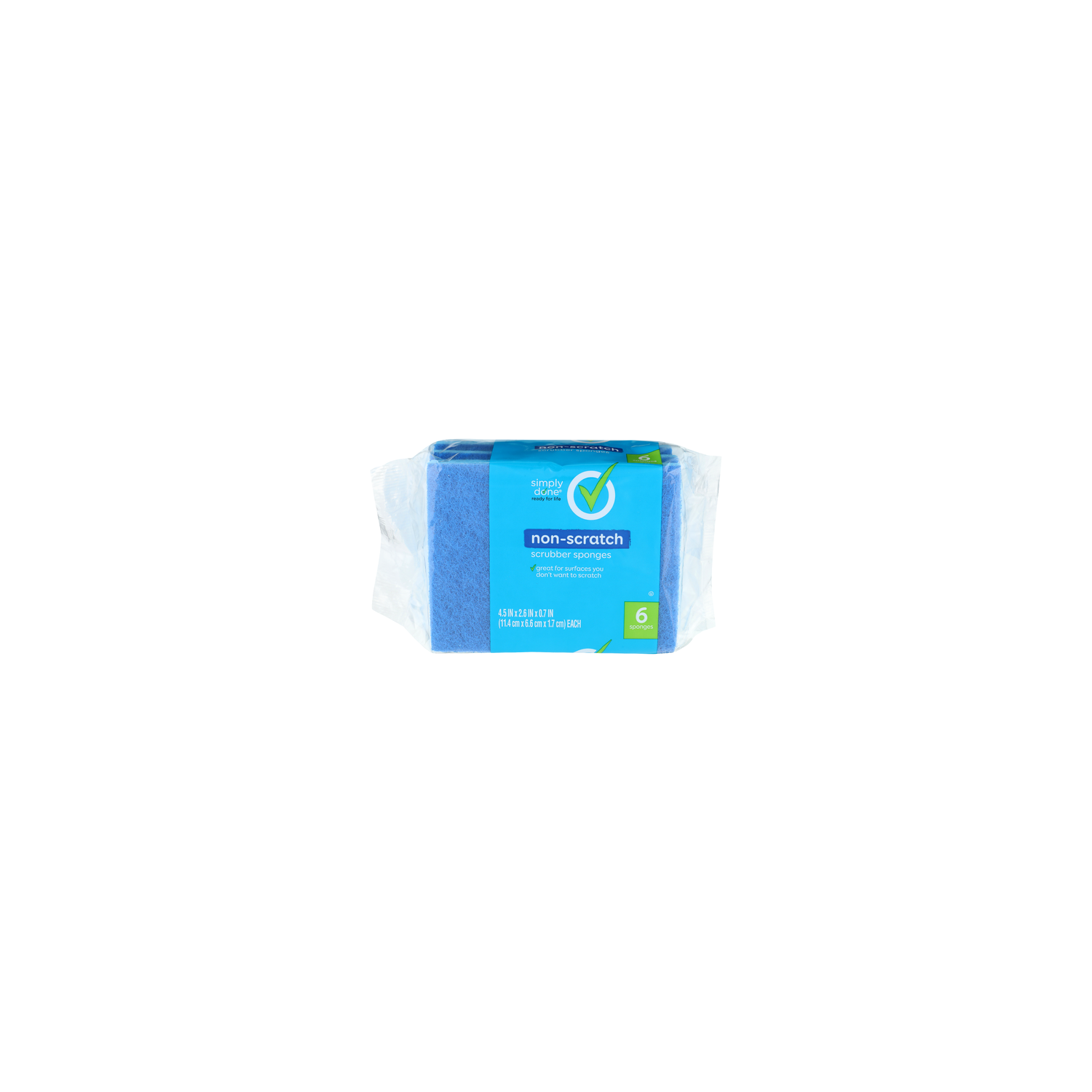 Simply Done Non-Scratch Scrubber Sponges - 6 Count Image 1 of 2