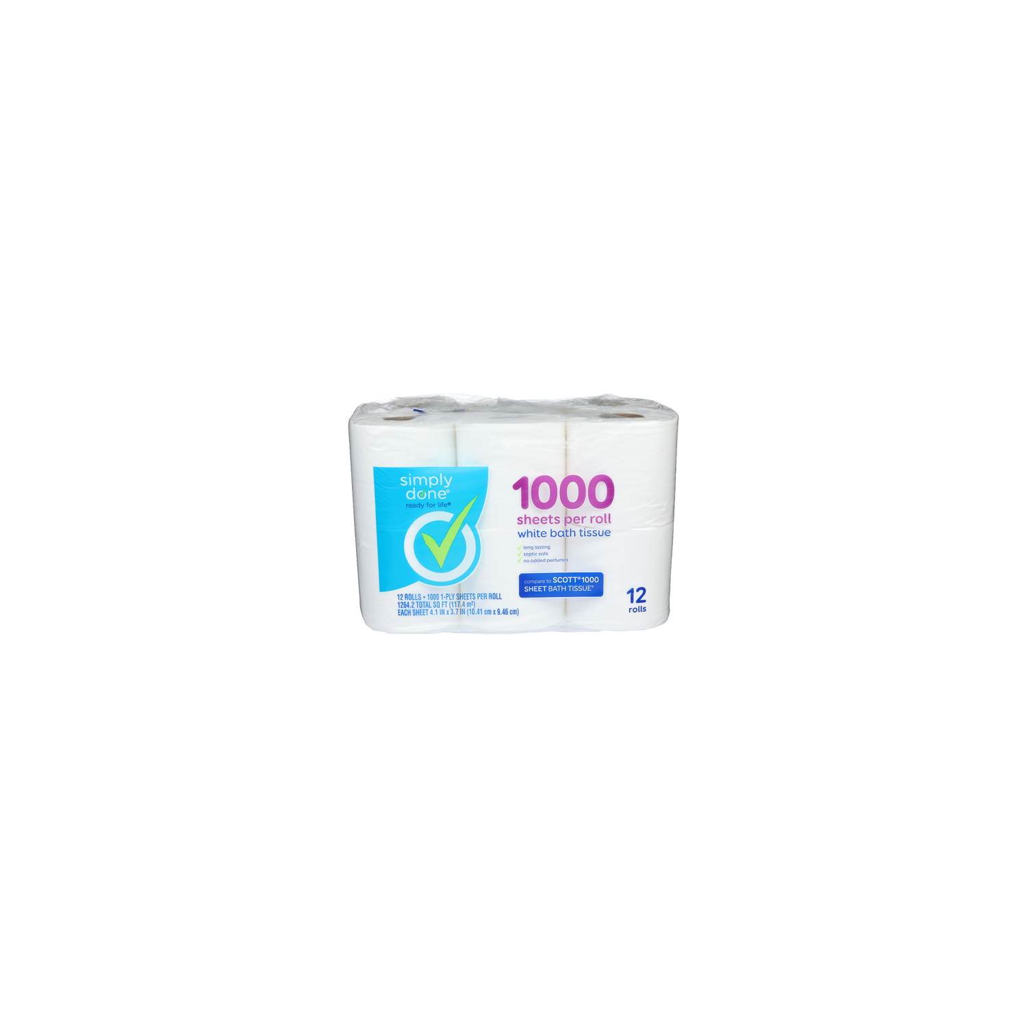 Simply Done White Bath Tissue - 12 Count Image 1 of 2