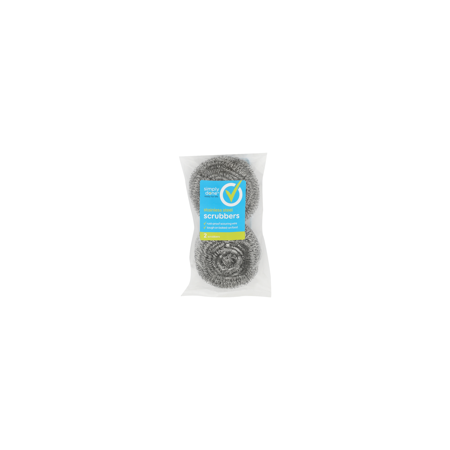 Simply Done Stainless Steel Scrubbers - 2 Count Image 1 of 2