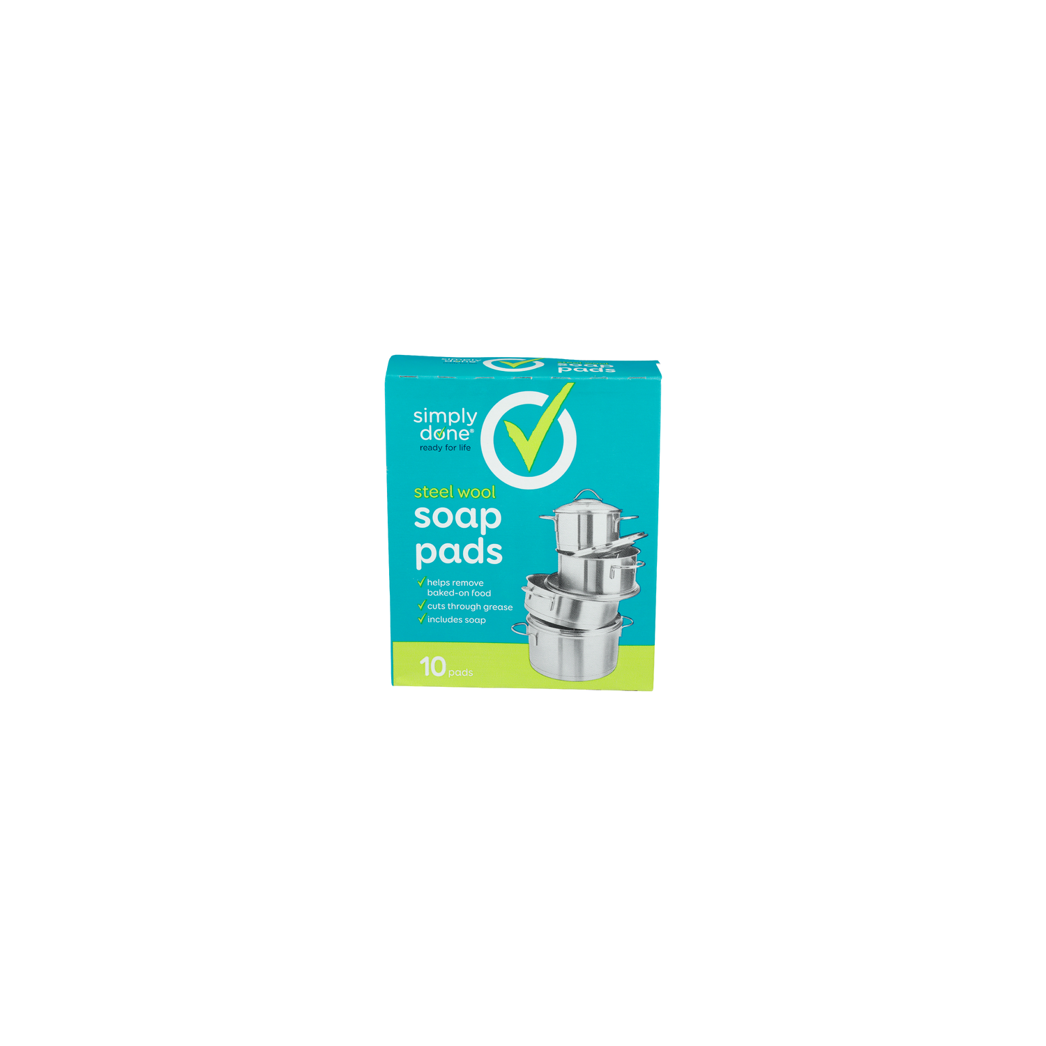 Simply Done Steel Wool Soap Pads - 10 Count Image 1 of 2