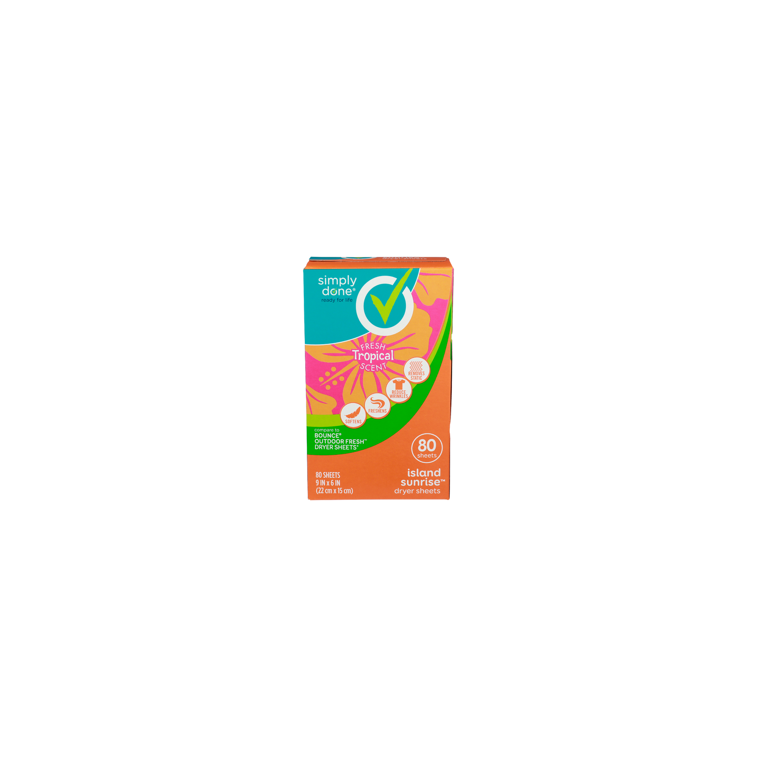 Simply Done Dryer Sheets - 80 Count Image 1 of 3