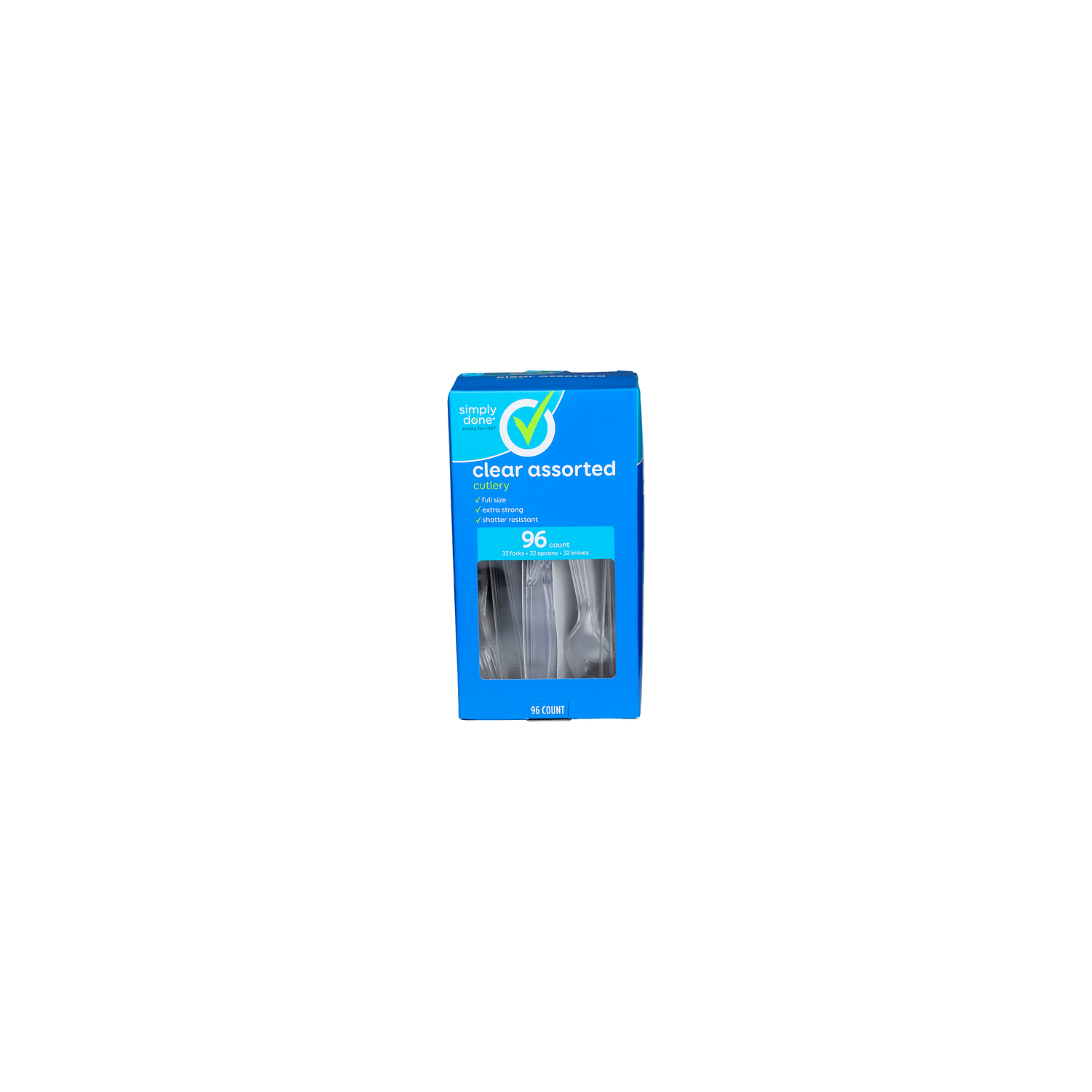 Simply Done Clear Assorted Cutlery - 96 Count Image 1 of 2