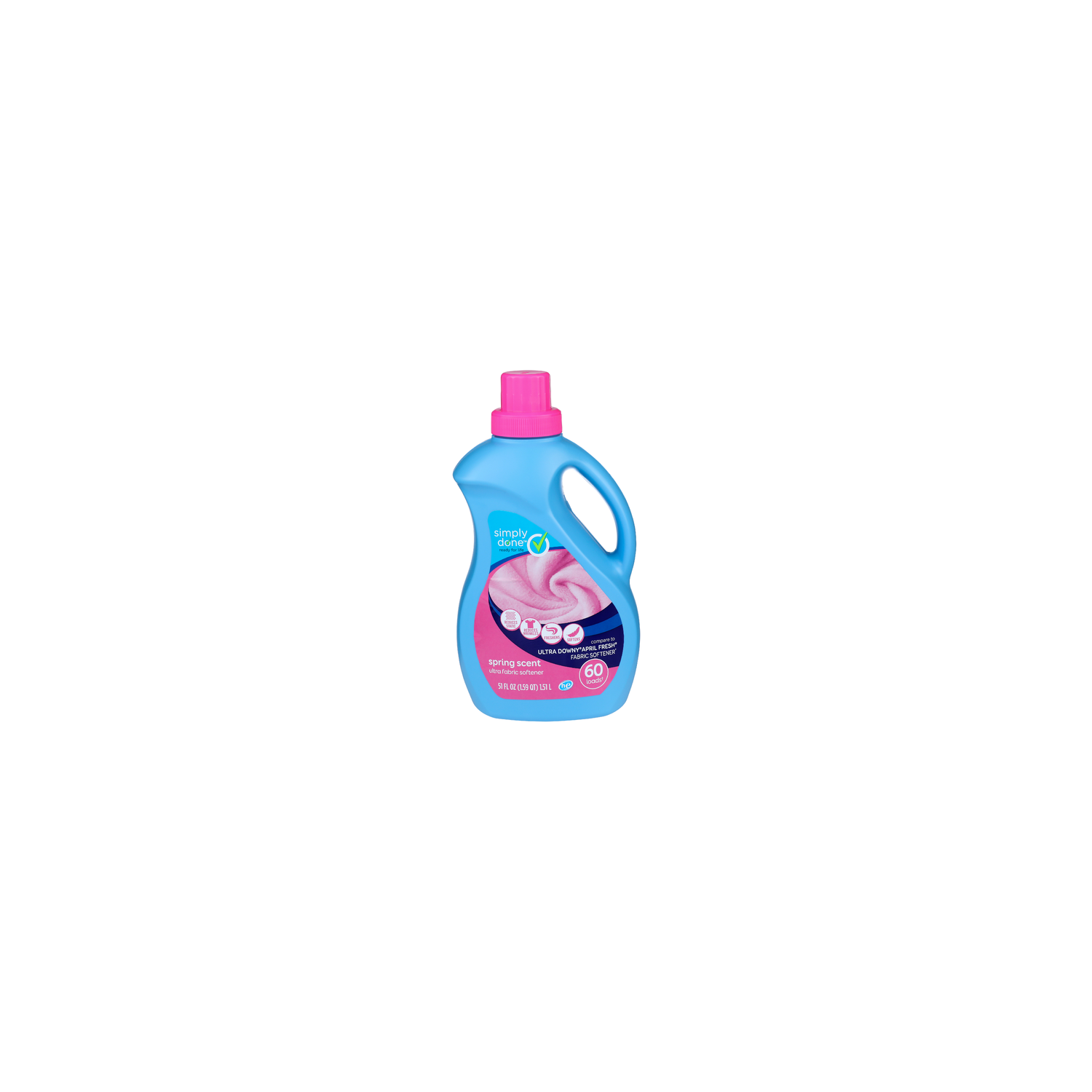 Simply Done Spring Ultra Fabric Softener - 0.85 Fluid Ounce - 60 Count Image 1 of 3