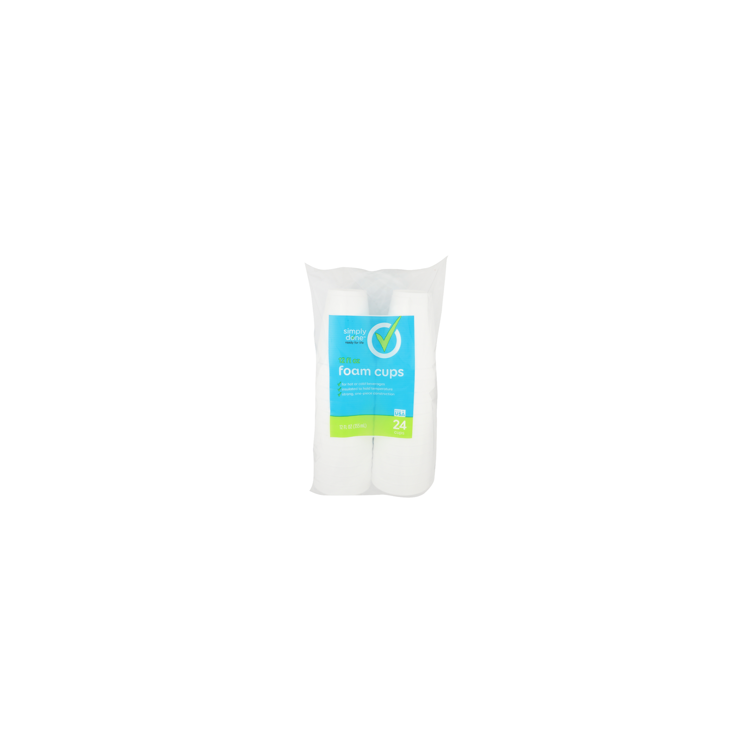 Simply Done Foam Cups - 12 Fluid Ounce - 24 Count Image 1 of 2