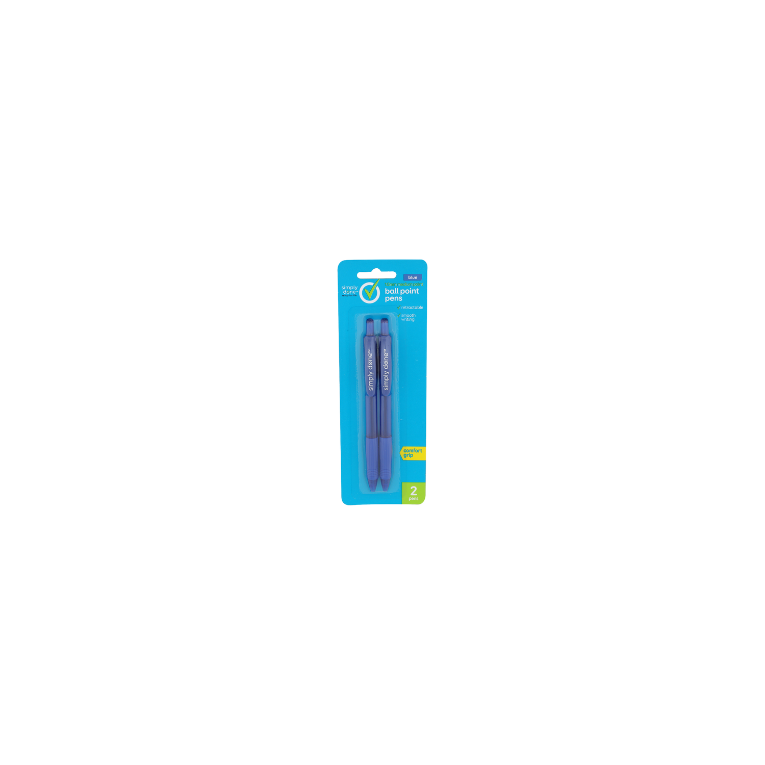 Simply Done Blue Ball Point Pens - 2 Count Image 1 of 2
